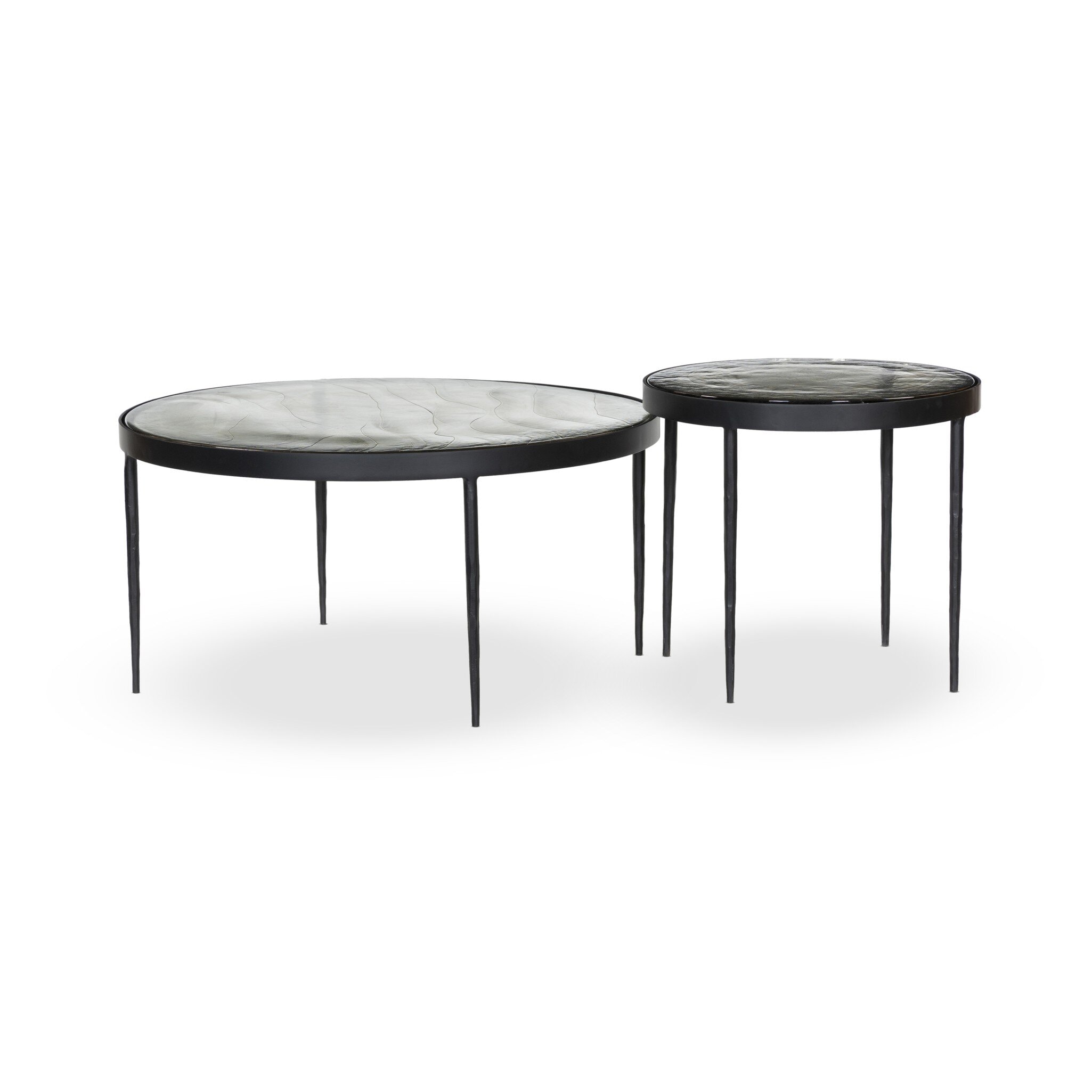 Four Hands Furniture Yoko Nesting Tables - Clear Cast Glass 241299-007