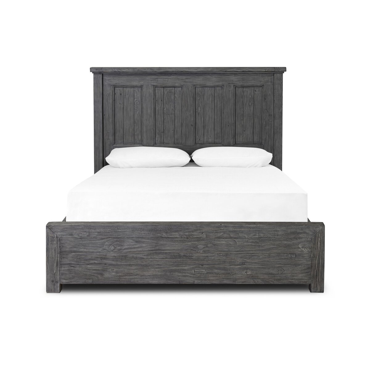 Four Hands Furniture Irish Coast Box Bed with Low Footboard-Washed Grey-King 245238-002