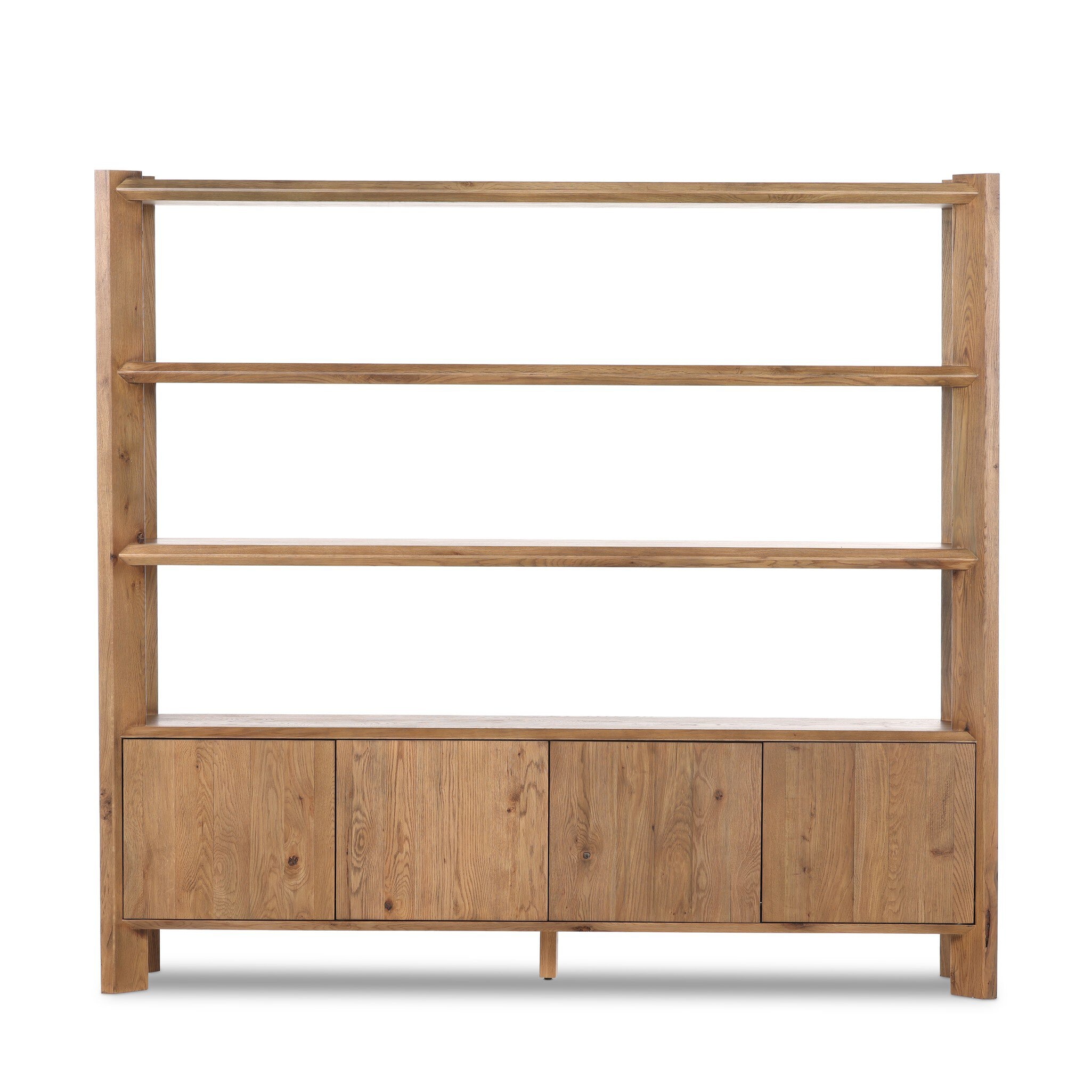 Four Hands Furniture Orwin Wide Bookshelf - Worn Oak 245453-002