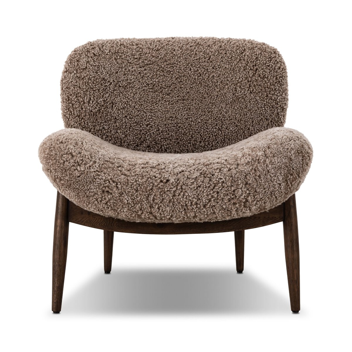 Four Hands Furniture Celine Chair-Taupe Shearling-Vintage Ash 245887-004