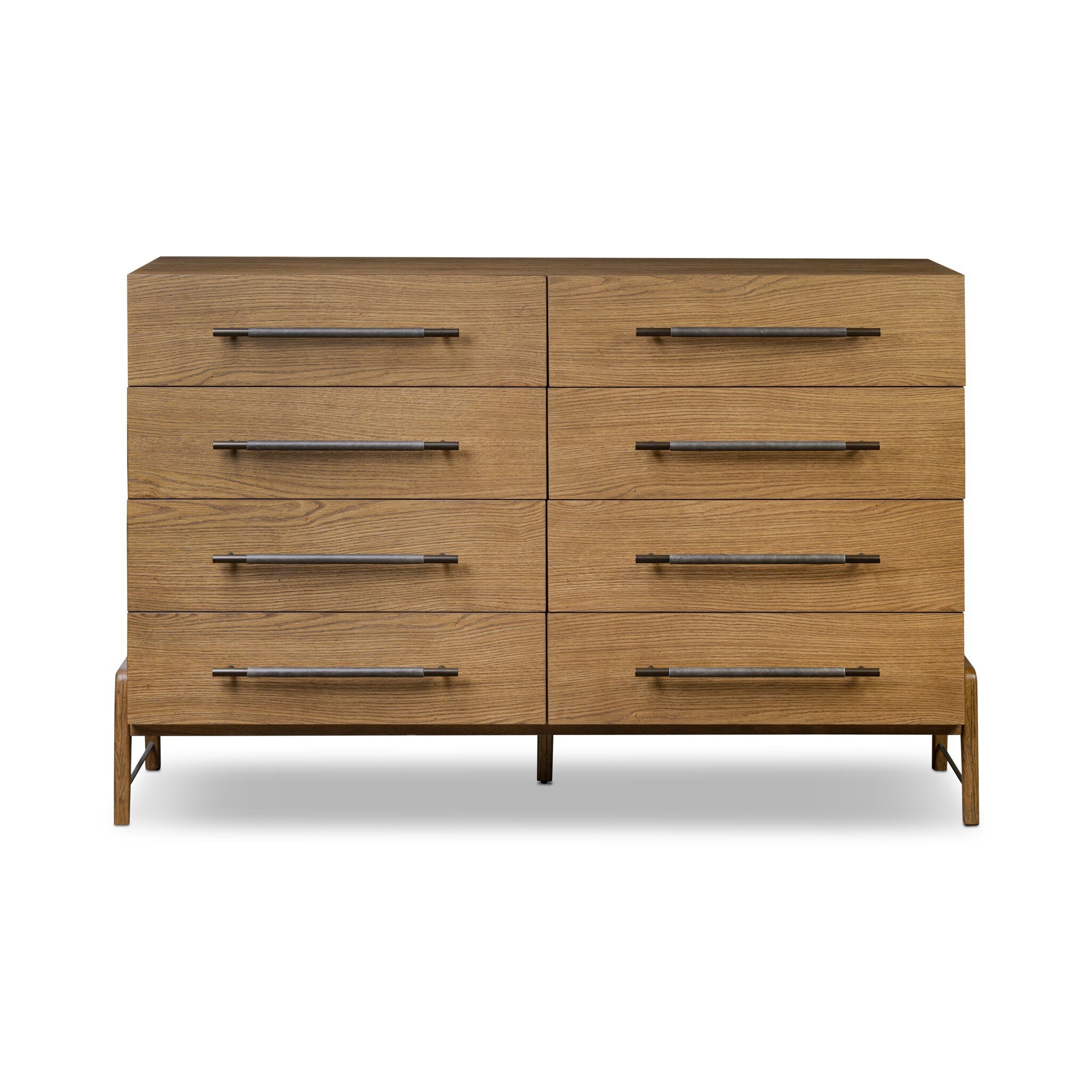 Four Hands Furniture Rosedale 8 Drawer Dresser - Amber Oak Veneer 246172-004