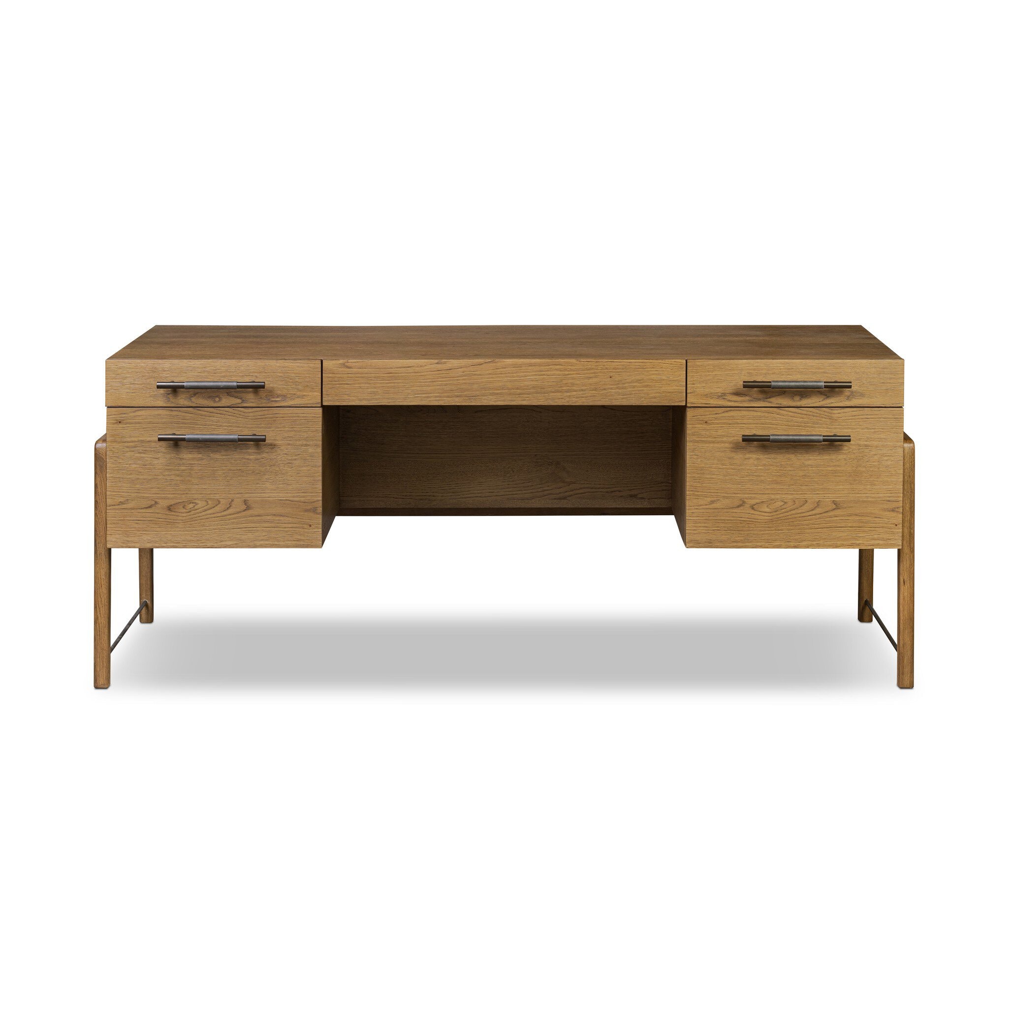 Four Hands Furniture Rosedale Executive Desk - Amber Oak Veneer 246801-003