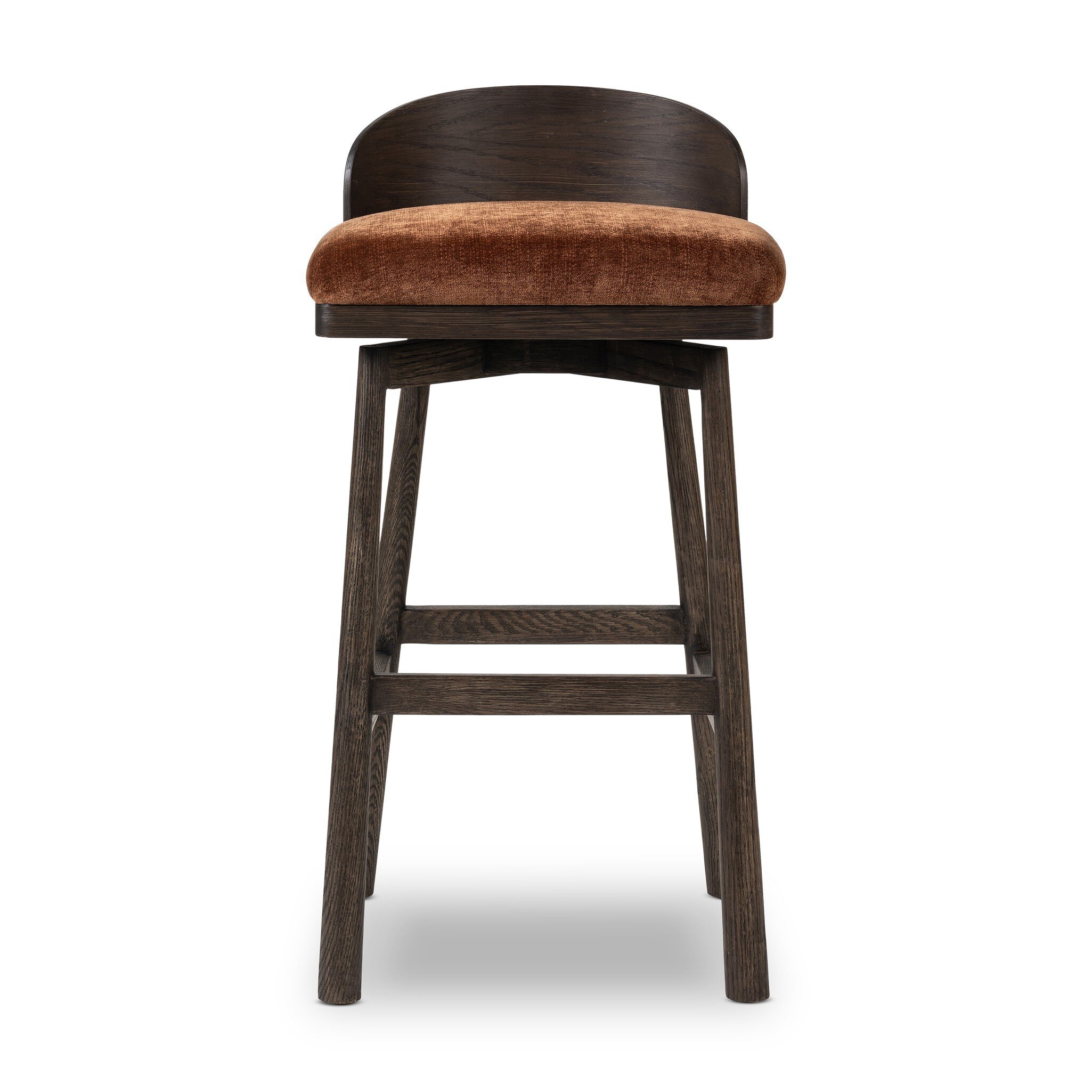 Four Hands Furniture Cloris Swivel Bar + Counter Stool - Altair Sienna 246992-006