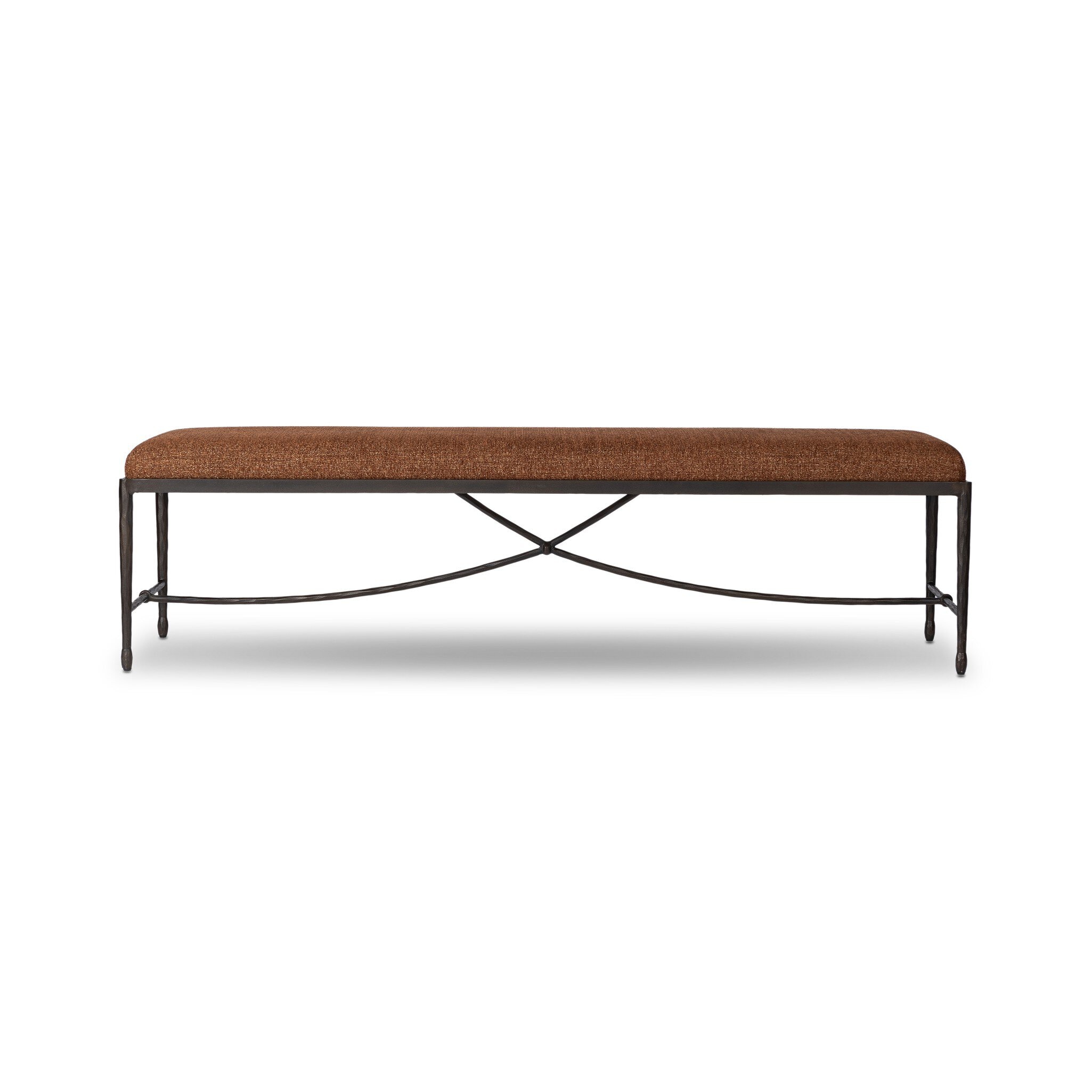 Four Hands Furniture bade Accent Bench - Crypton Wayfarer Sienna 247300-002