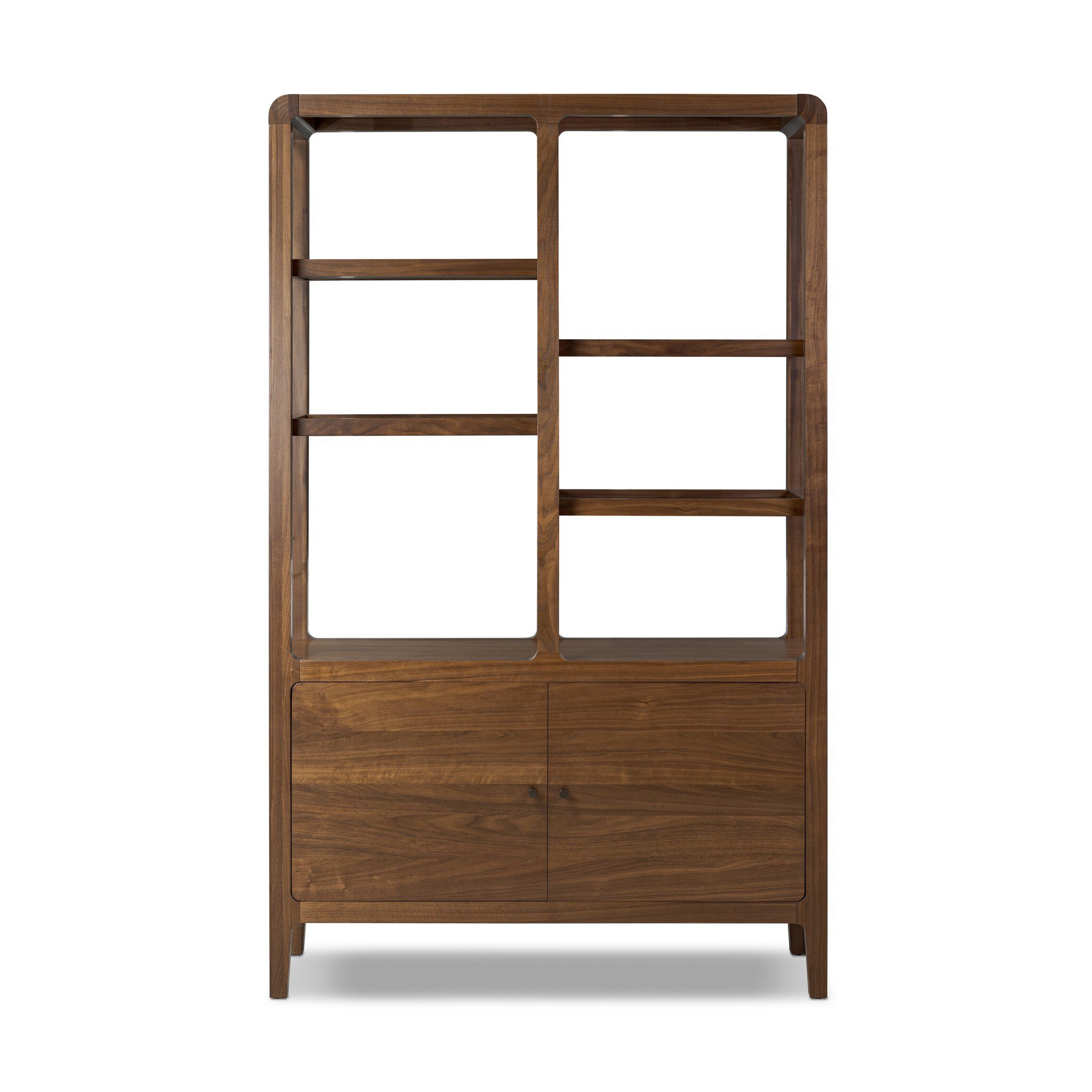 Four Hands Furniture Hawkes Bookcase - Dark Walnut Solid 247903-002
