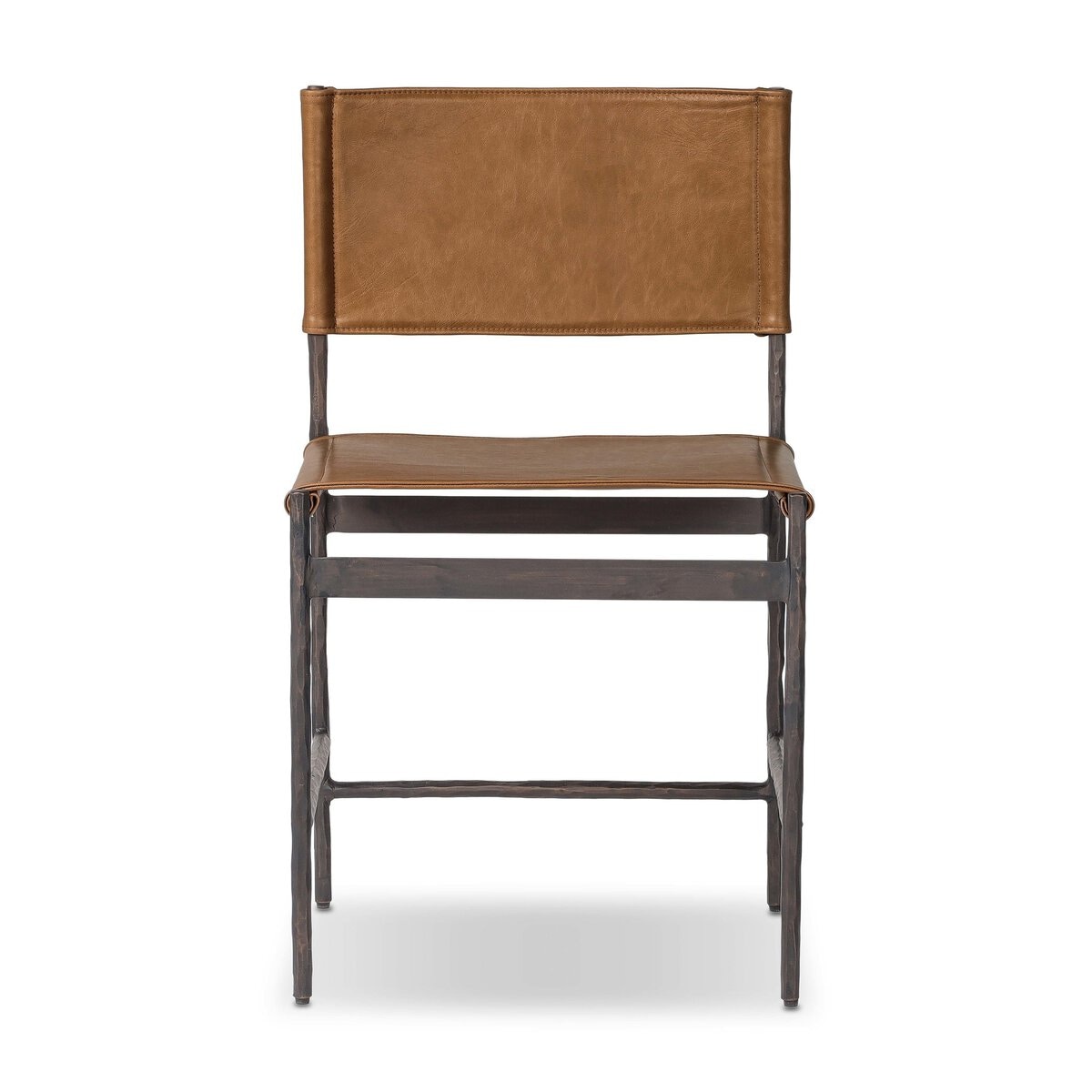 Four Hands Furniture Marlon Dining Chair-Sonoma Butterscotch-Hammered Black 247916-002