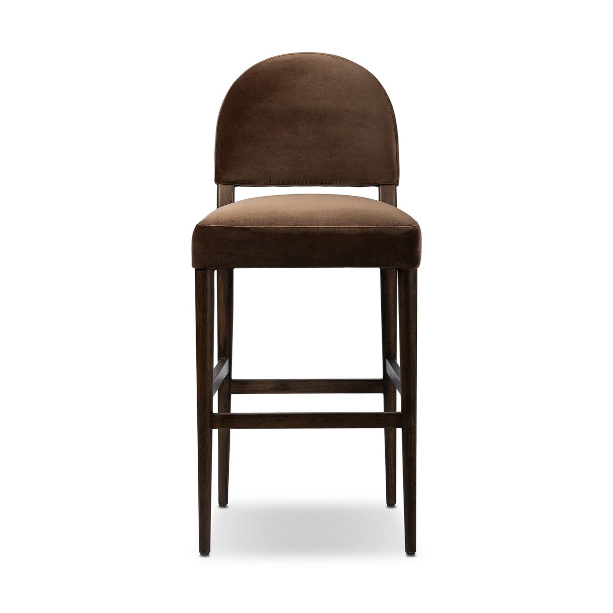Four Hands Furniture Abilene Stool-Sapphire Coco-Burnt Oak-Bar 247927-003