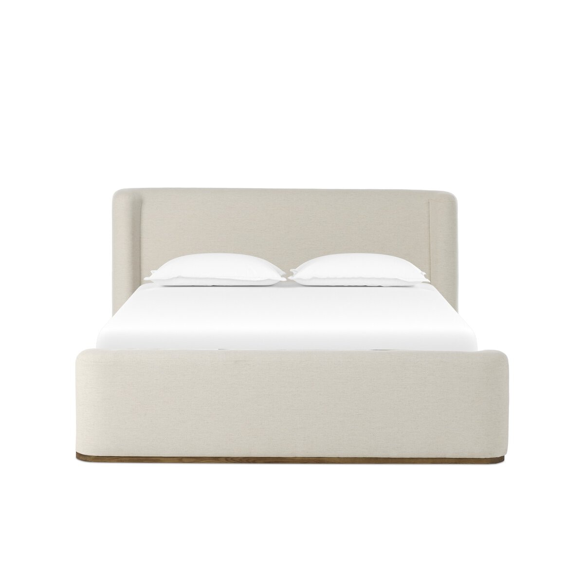 Four Hands Furniture Fane Bed-Crypton Nomad Snow-Amber Ash-Queen 247946-003