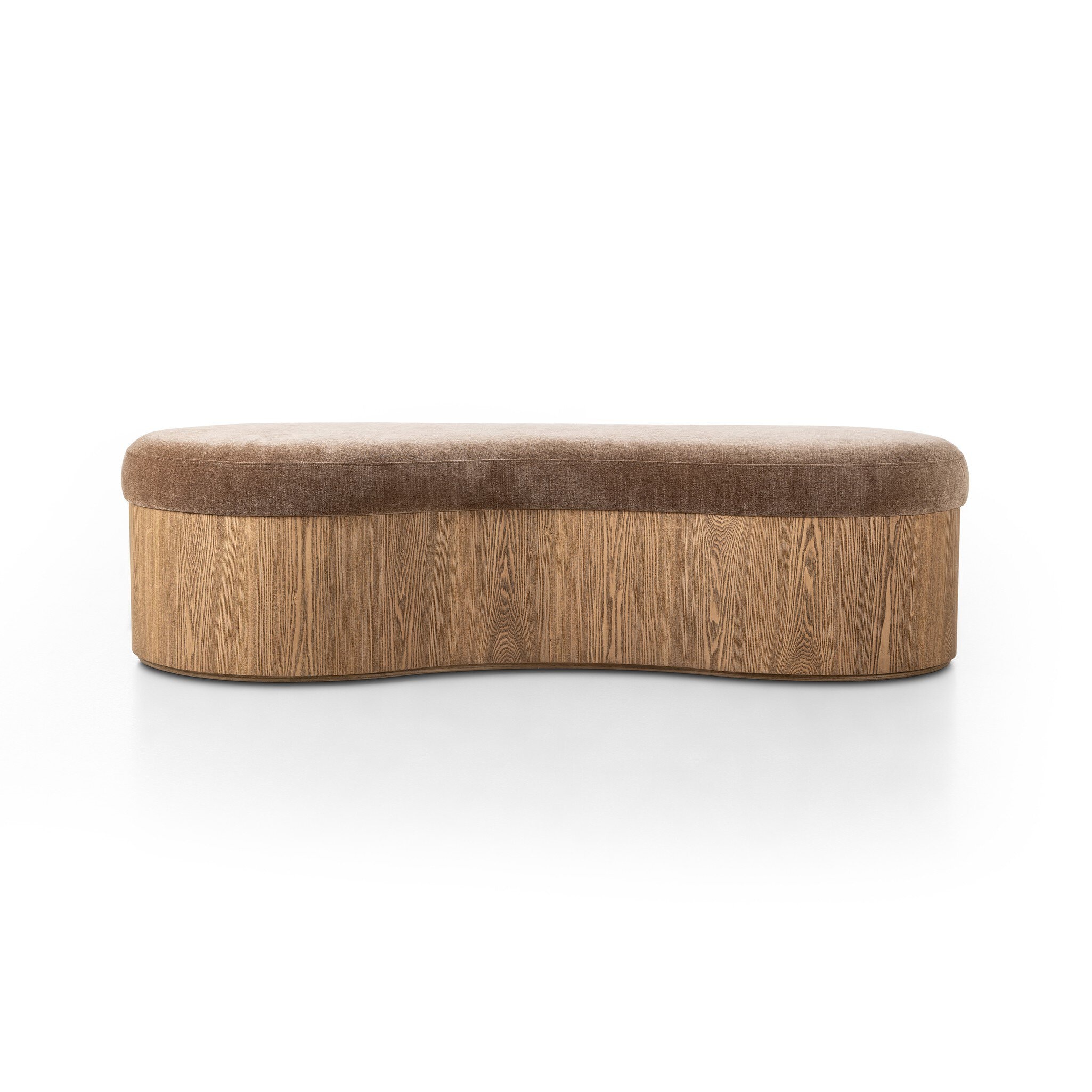 Four Hands Furniture Celeste Accent Bench - Altair Mushroom 247961-001