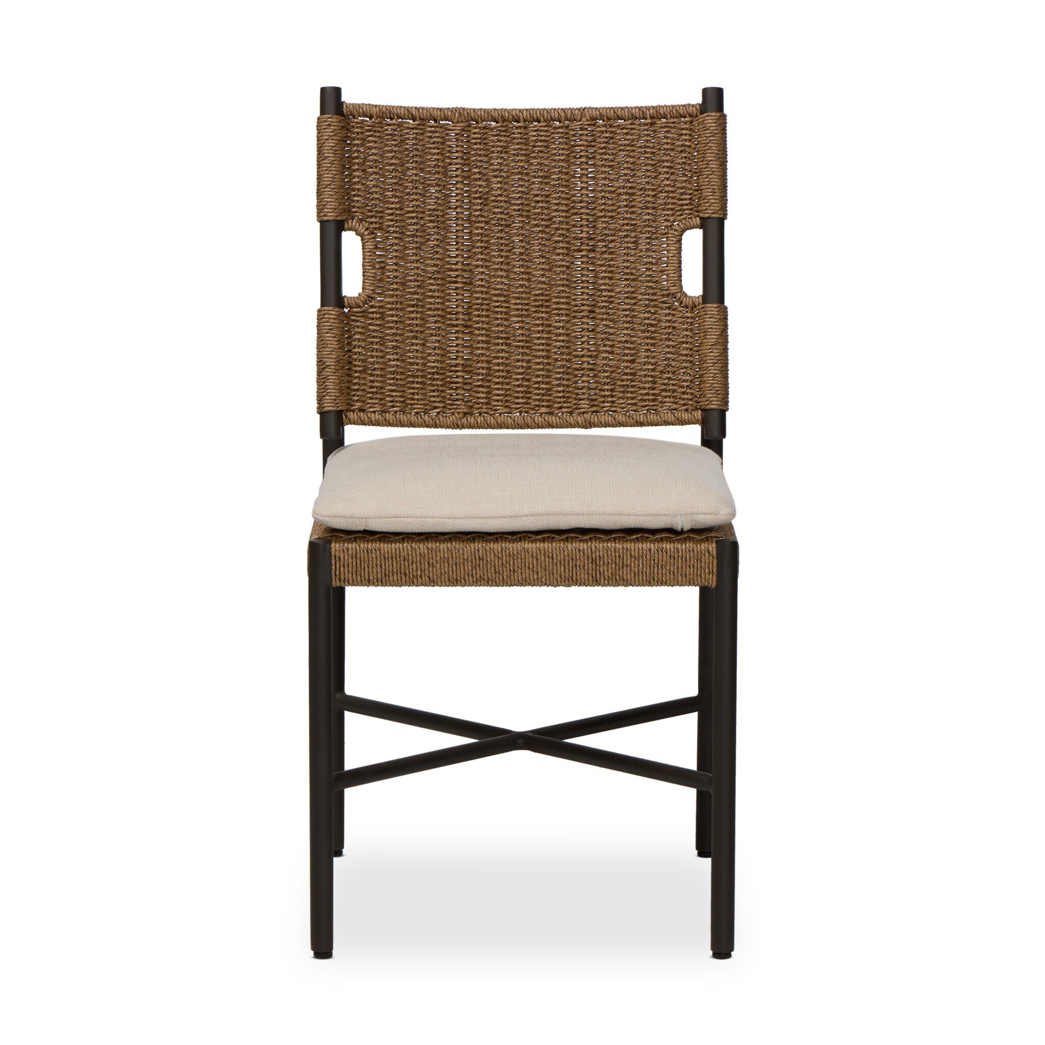Four Hands Furniture Miller Outdoor Woven Dining Chair - Liller Flax 248023-001