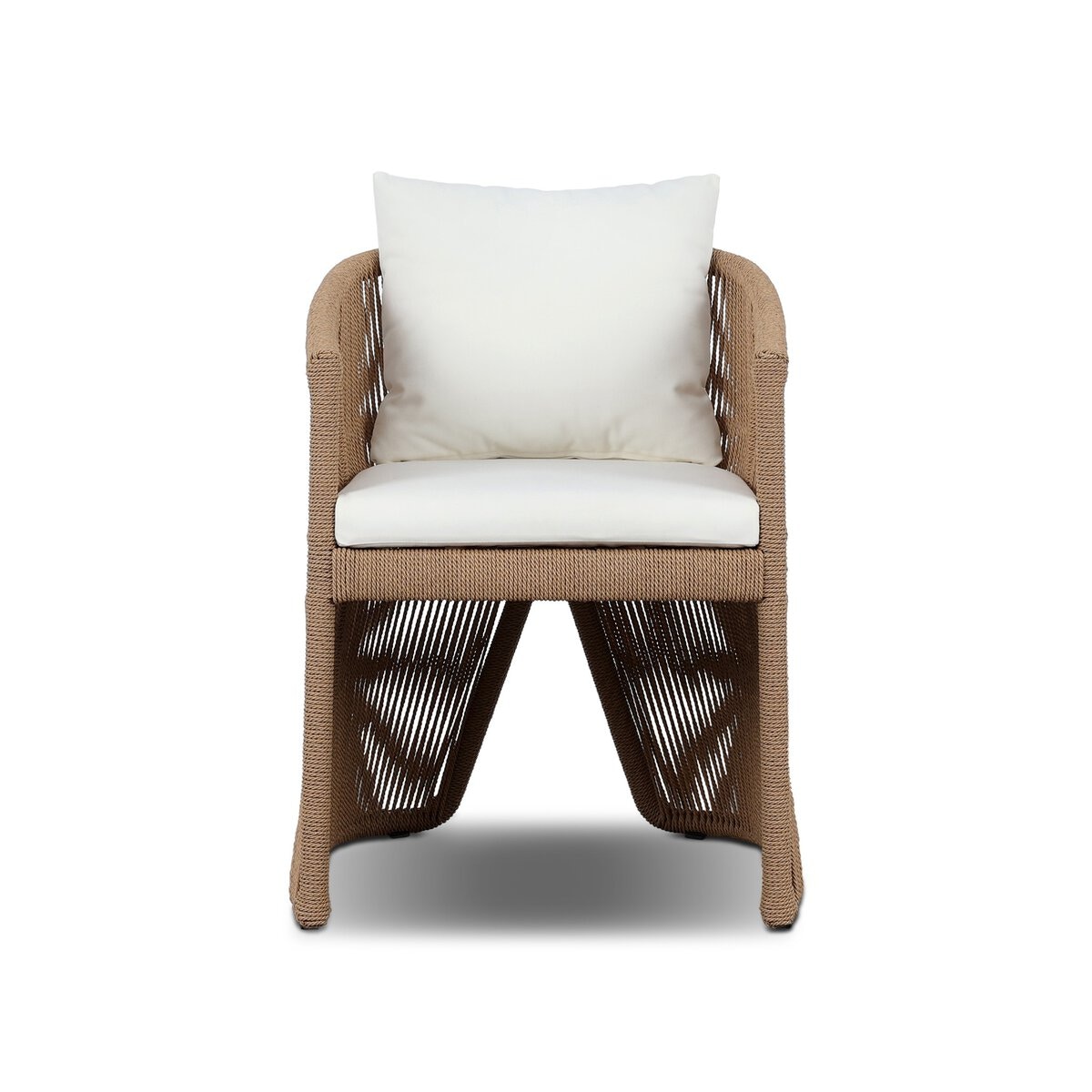 Four Hands Furniture Mondira Outdoor Dining Chair-Textured Natural-Arashi Salt 248024-003