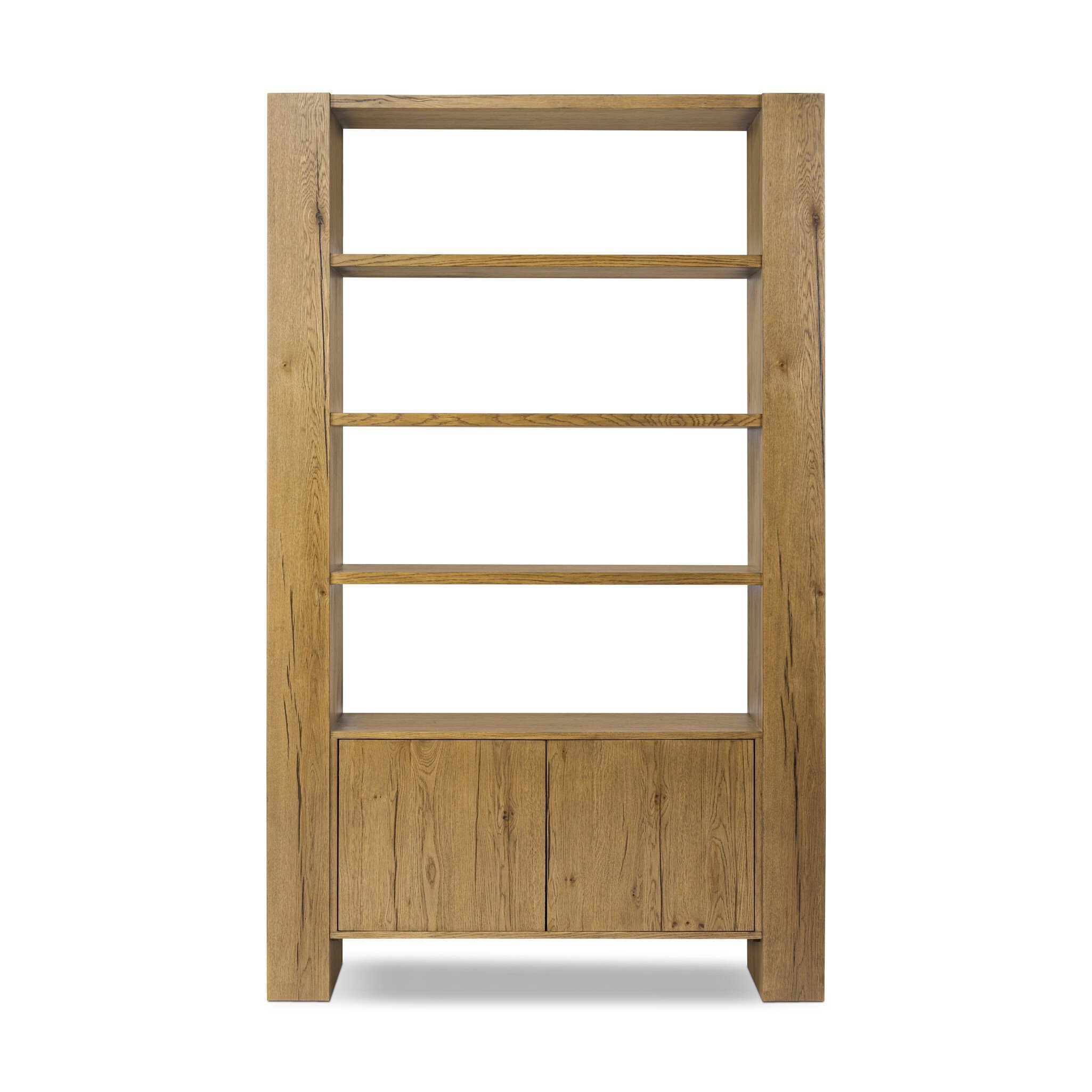 Four Hands Furniture Fisher Bookcase - Rustic Amber Oak Veneer 248134-001