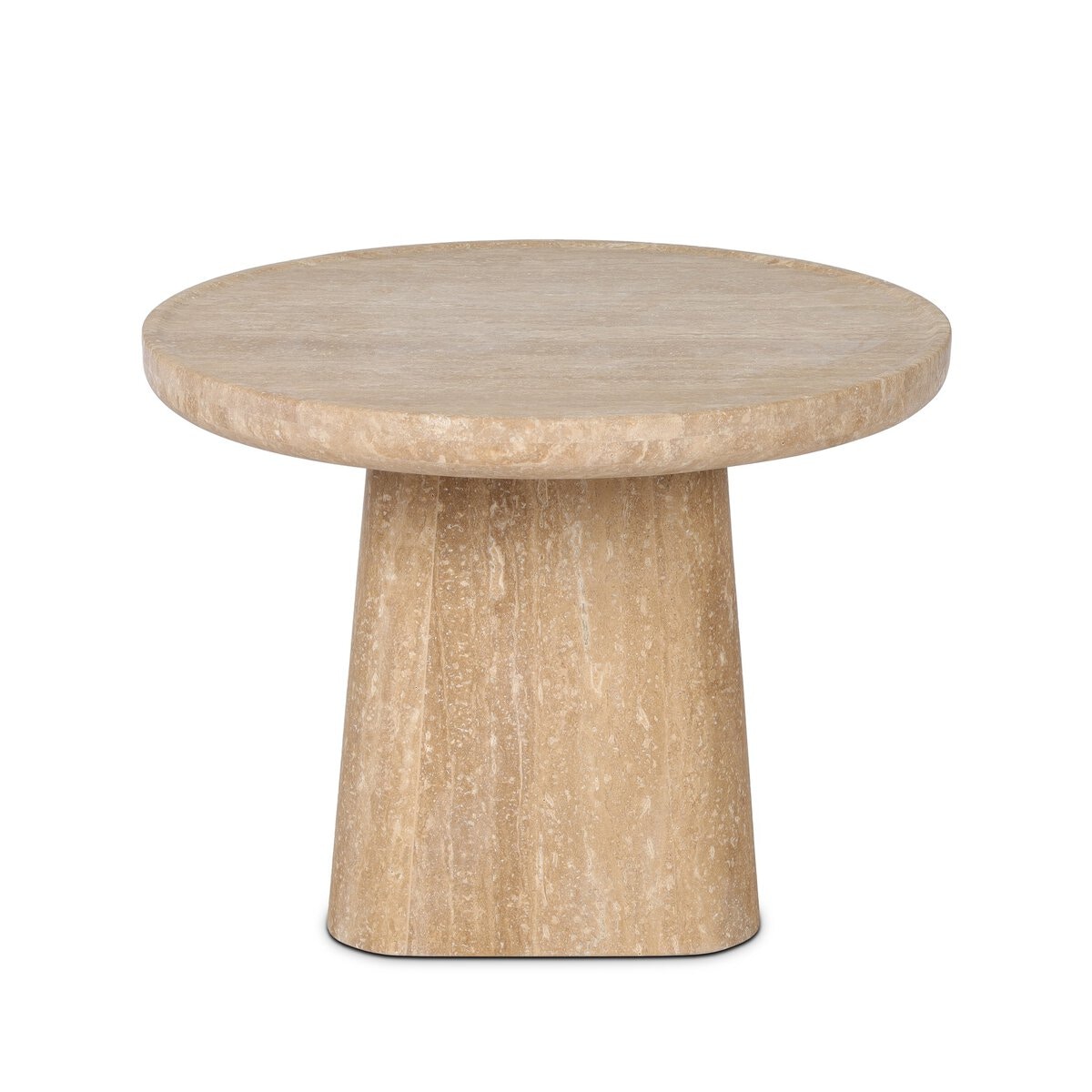 Four Hands Furniture Zane End Table-Golden Travertine 248791-002
