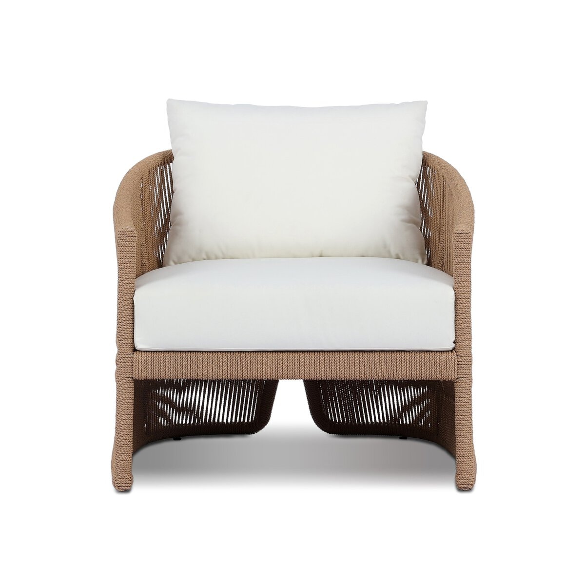 Four Hands Furniture Mondira Outdoor Chair-Textured Natural-Arashi Salt 248974-003