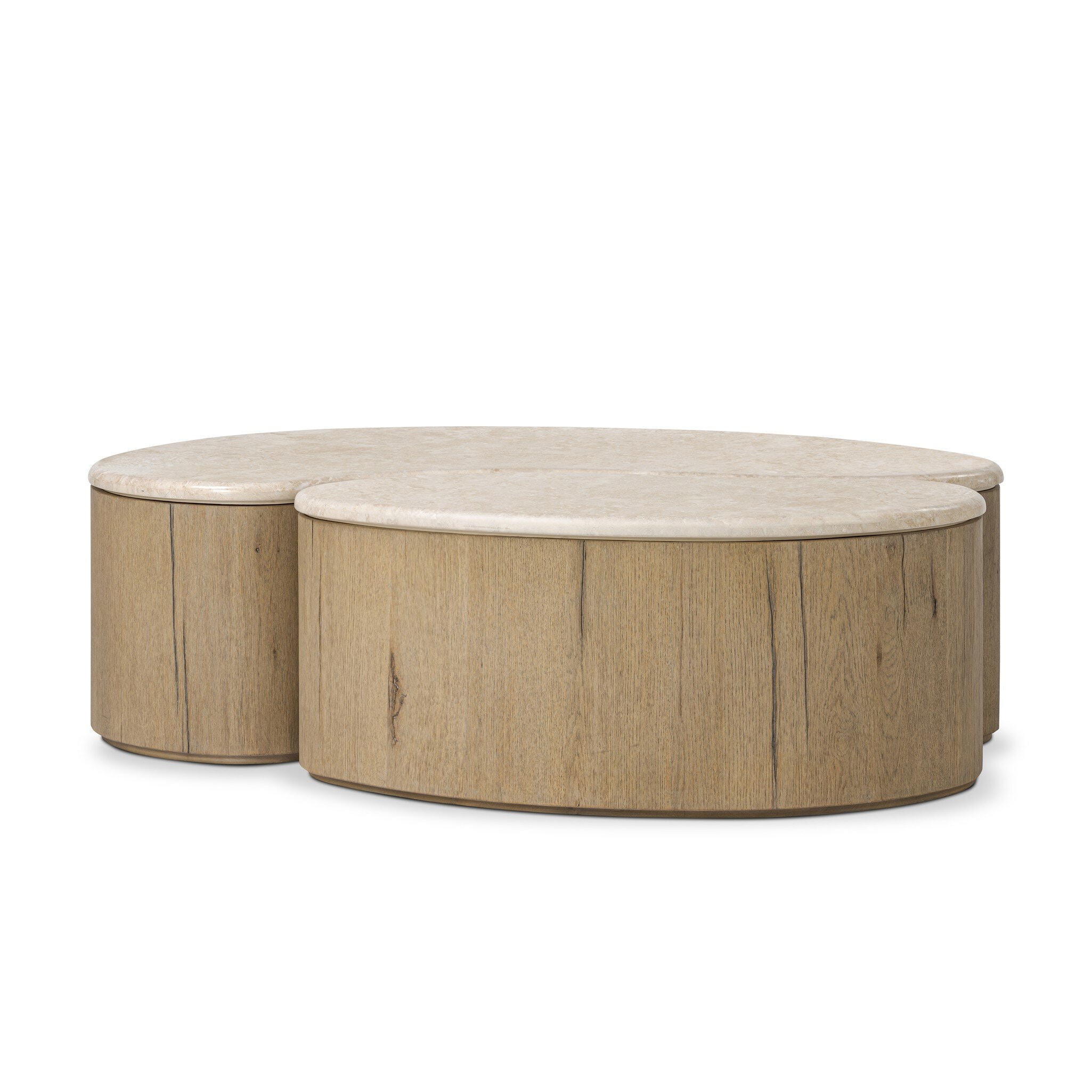Four Hands Furniture Ingrid Coffee Table - Cappuccino Marble 249160-002