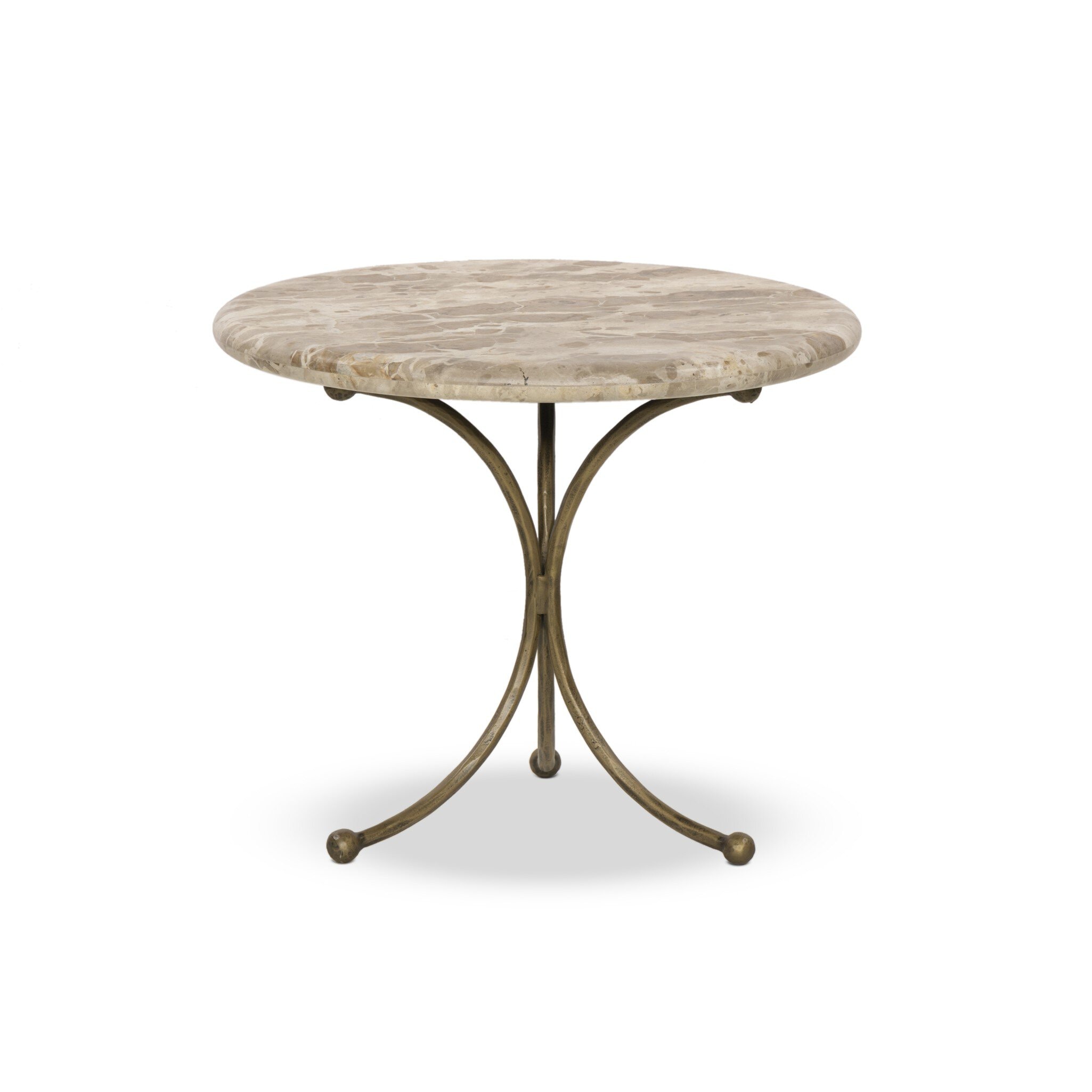 Four Hands Furniture Sylas End Table - Fossil Marble 249184-001