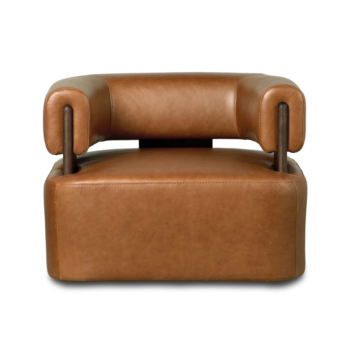 Four Hands Furniture Ward Swivel Chair-Sonoma Chestnut-Ashen Brown 249239-004