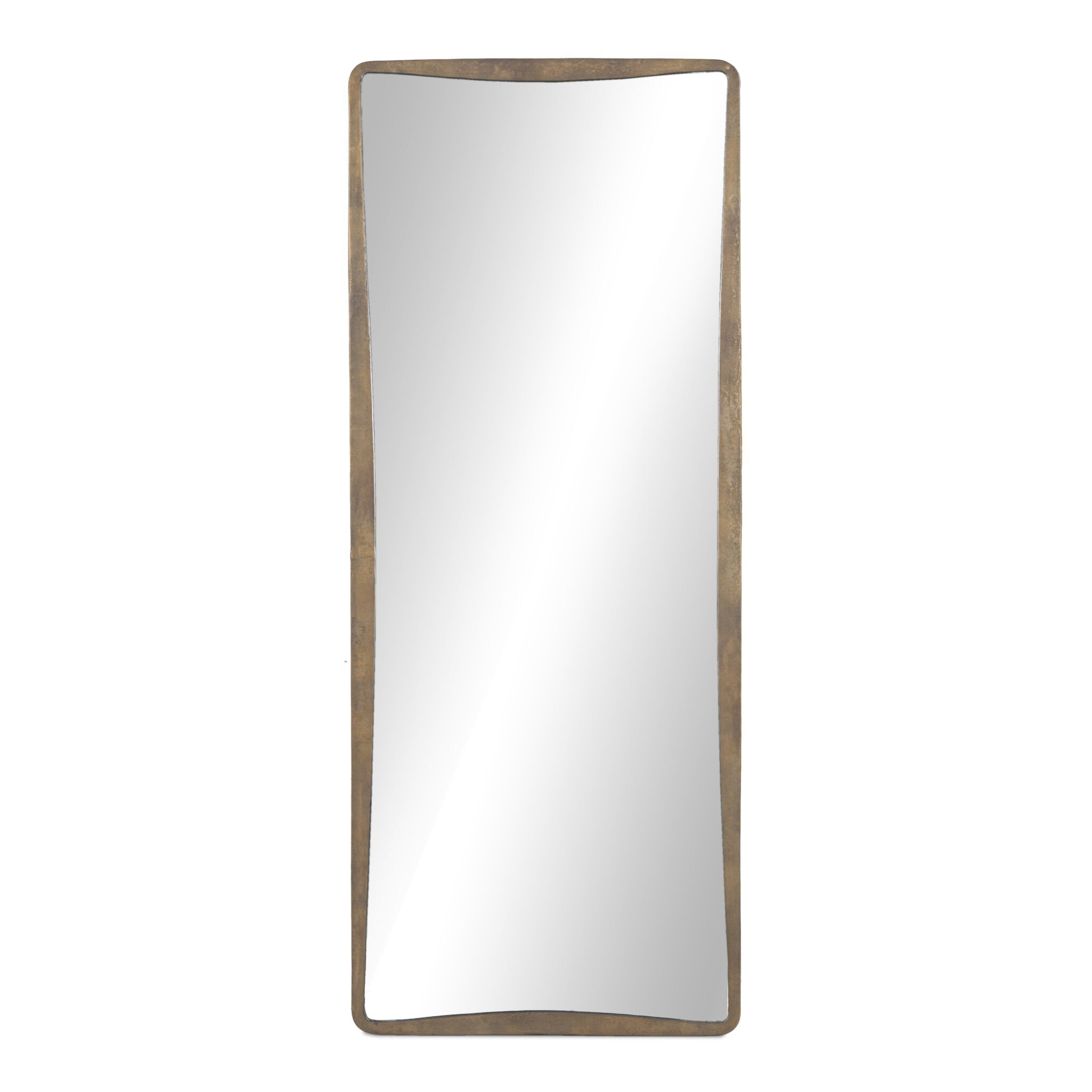 Four Hands Furniture Regis Floor Mirror - Antiqued Brass Aluminum 249341-002