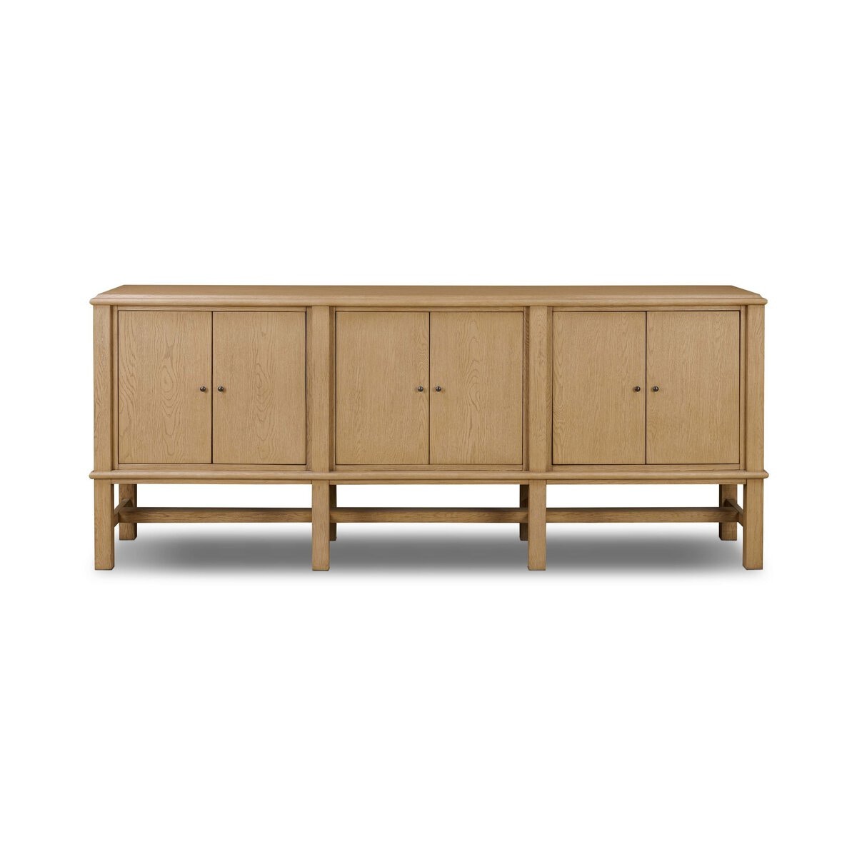 Four Hands Furniture Fairview Sideboard-Light Wash Oak-Black Antimony-Light Wash Oak Veneer 250095-001
