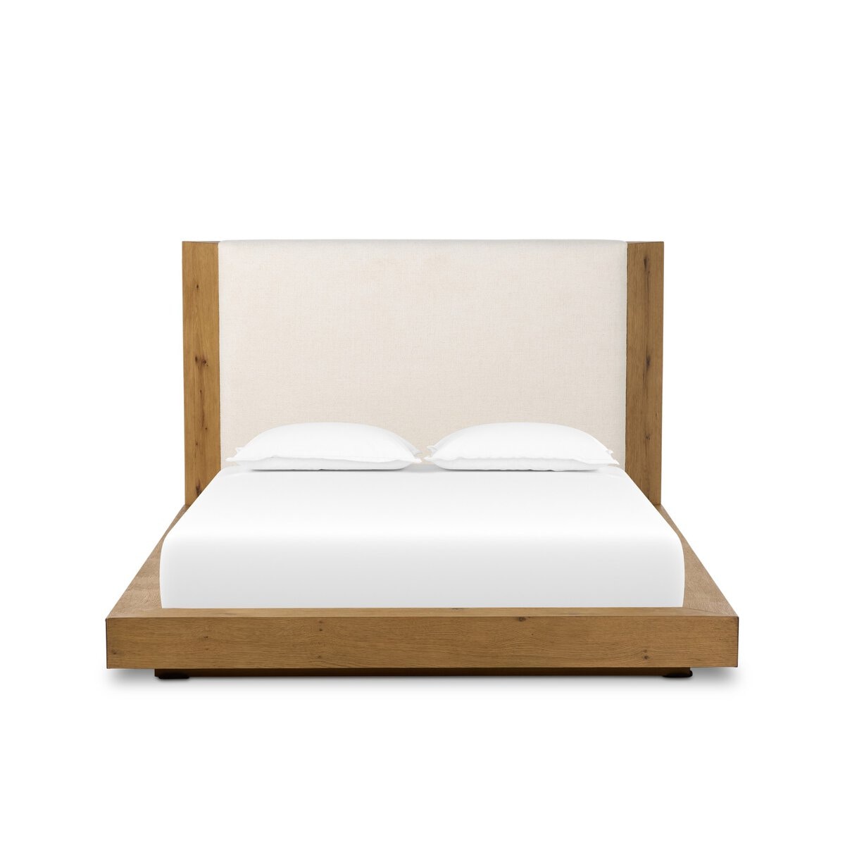 Four Hands Furniture Lilly Bed-Omari Natural-Aged Smoked Oak-Aged Smoked Oak Resawn-King 250381-002