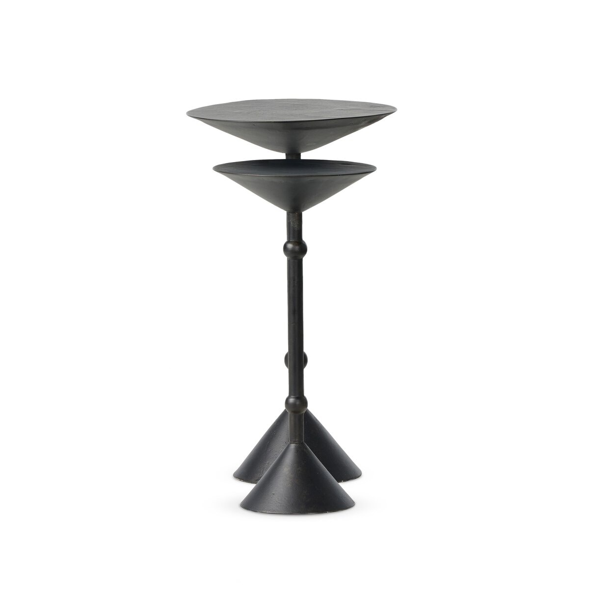 Four Hands Furniture Printa Nesting End Tables-Black Antique 250456-001