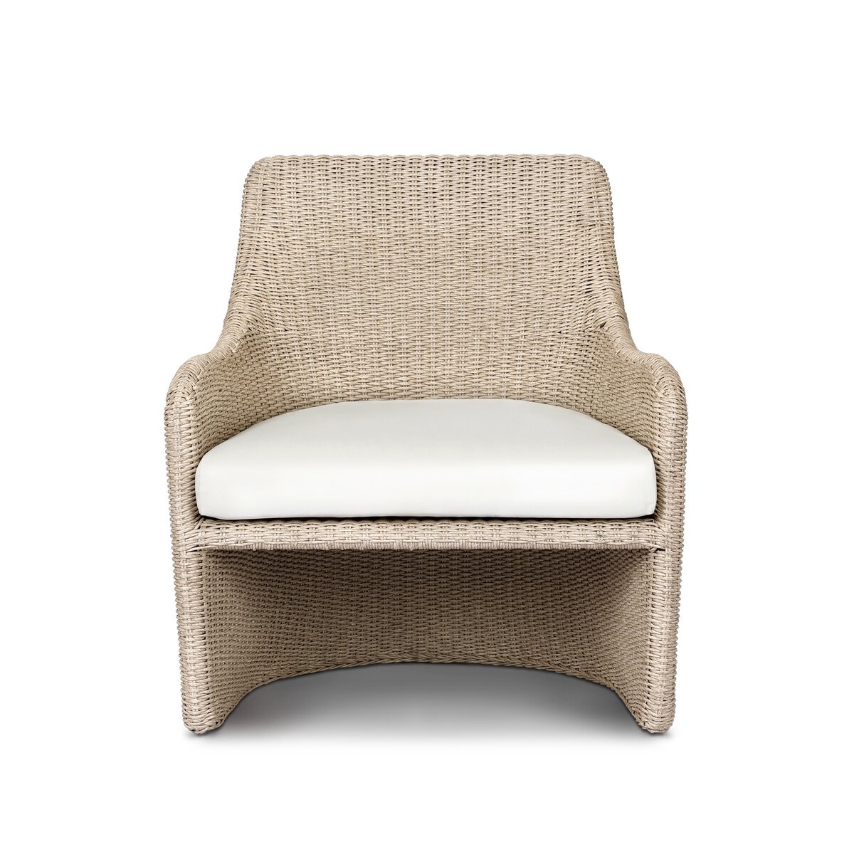 Four Hands Furniture Blaire Outdoor Chair-Vintage White-Arashi Salt 250543-001