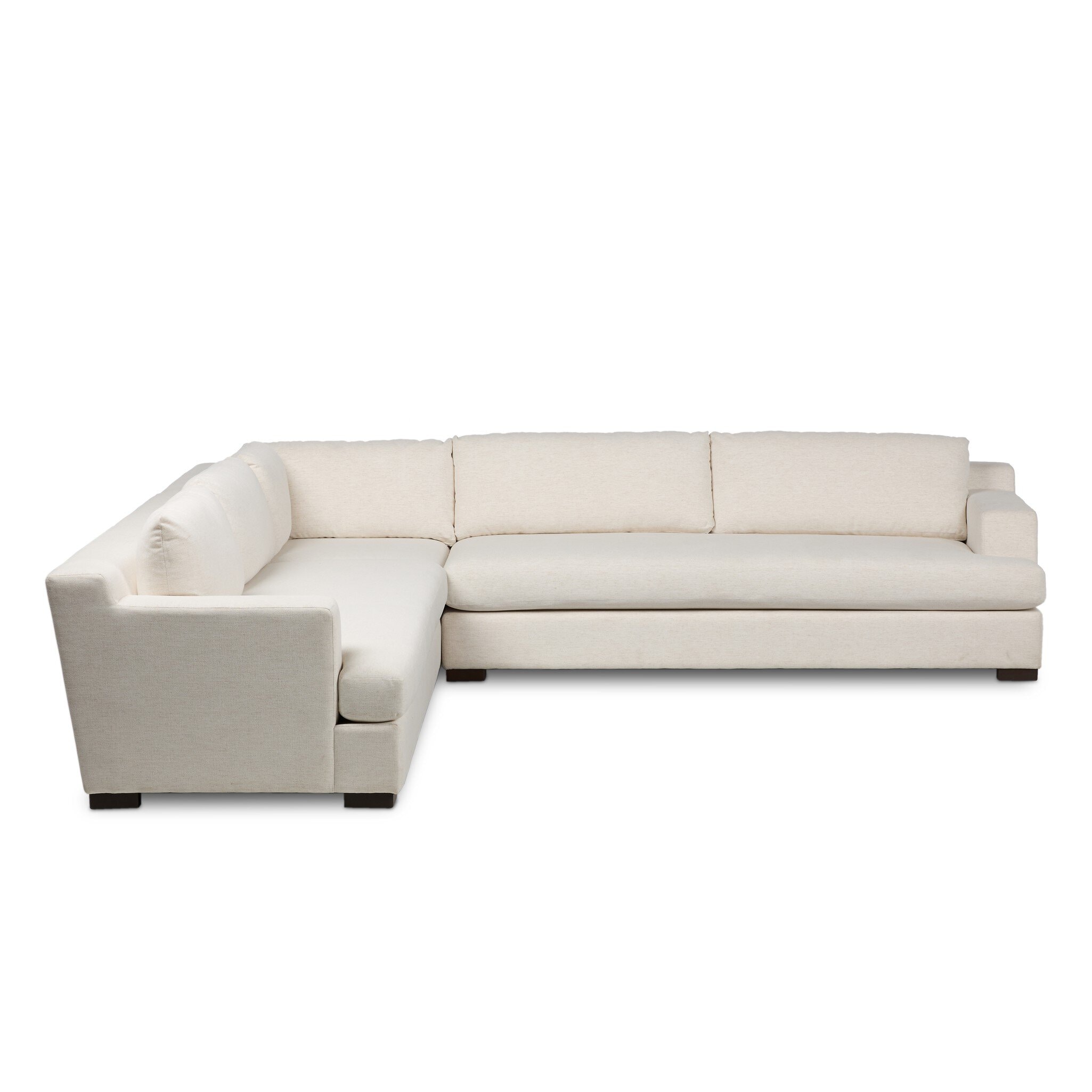 Four Hands Furniture Crispin 3 Piece Sectional - Crypton Nomad Snow 250736-003