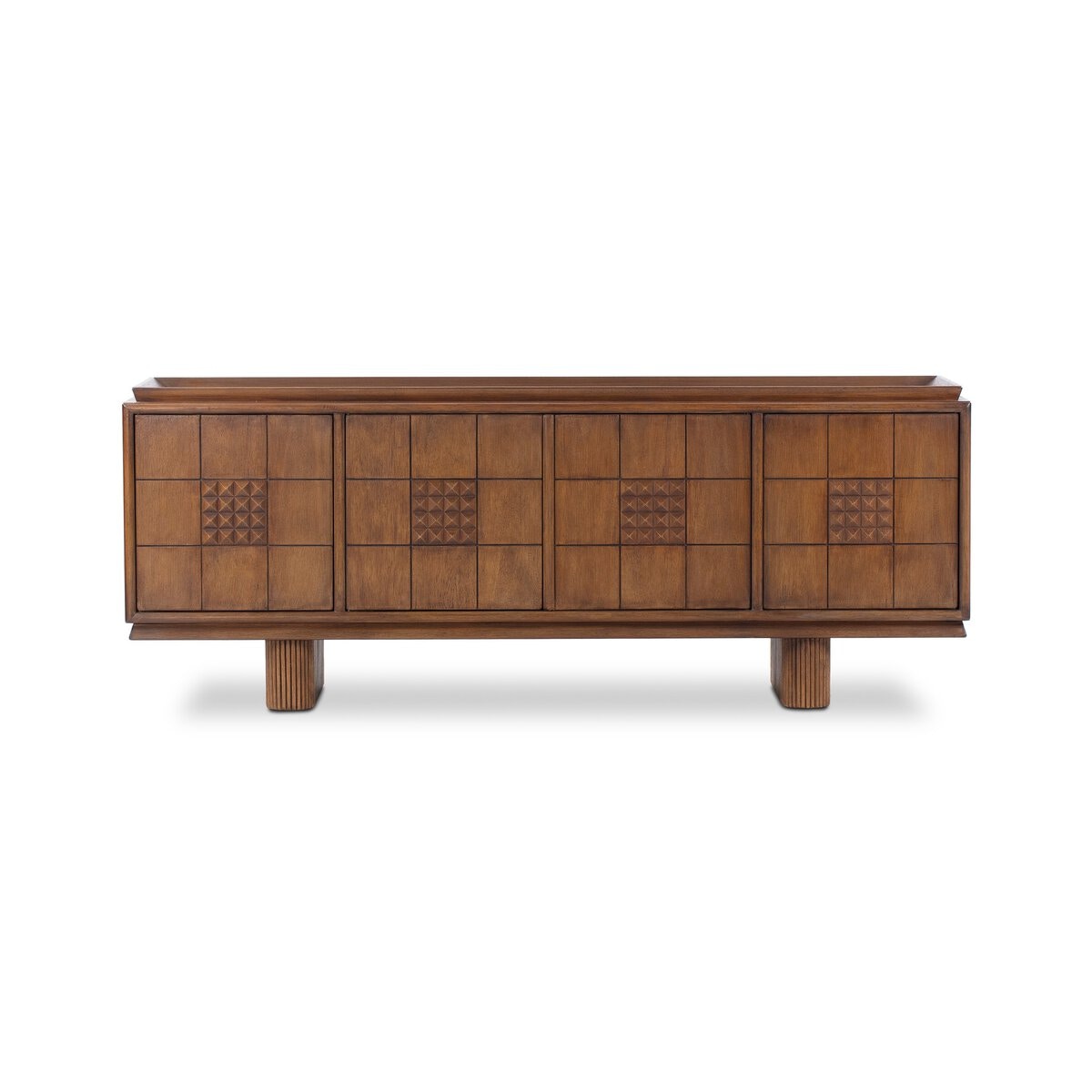 Four Hands Furniture Lyle Media Console-Rust Rubberwood-Rust Rubberwood Veneer 250971-001