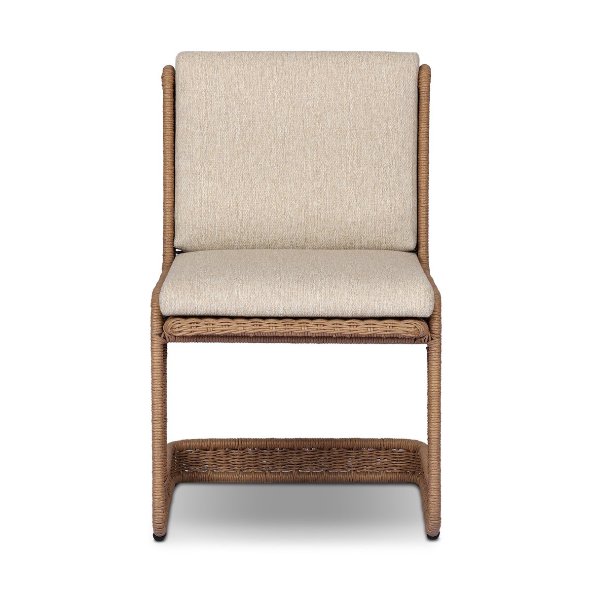 Four Hands Furniture Katrine Outdoor Dining Chair-Textured Sand-Concha Beige 251342-001