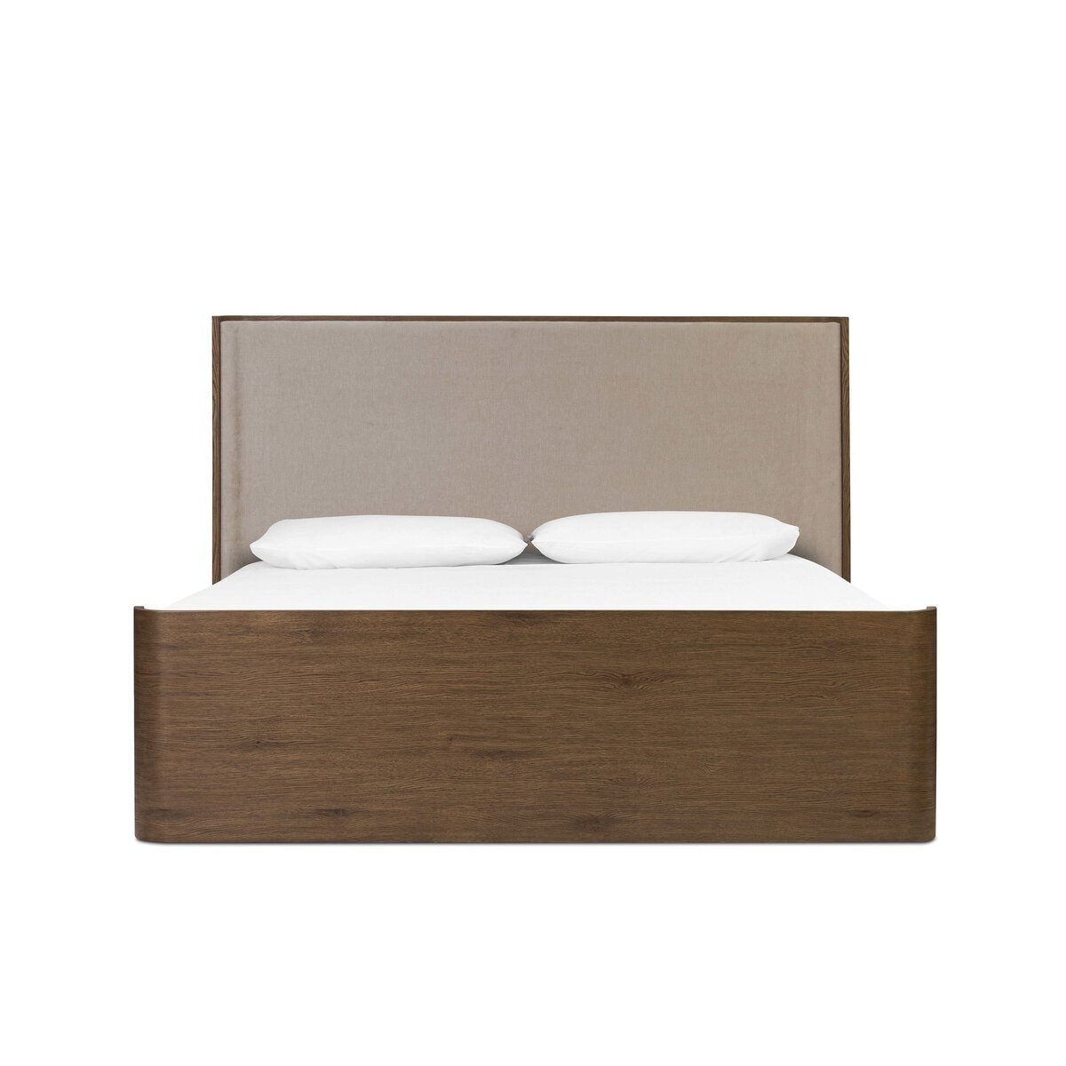Four Hands Furniture Denali Bed-Blamont Cream-Rustic Fawn Veneer-Rustic Fawn-Queen 251469-001