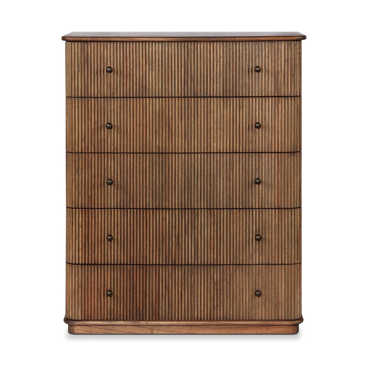 Four Hands Furniture Ona Tall Dresser-Amber Mindi-Bronze Antimony-Amber Mindi Veneer 251481-003