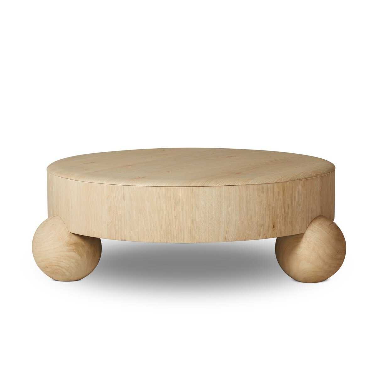 Four Hands Furniture Raul Coffee Table 42-American White Oak Veneer-Whitewash Melina 251556-001