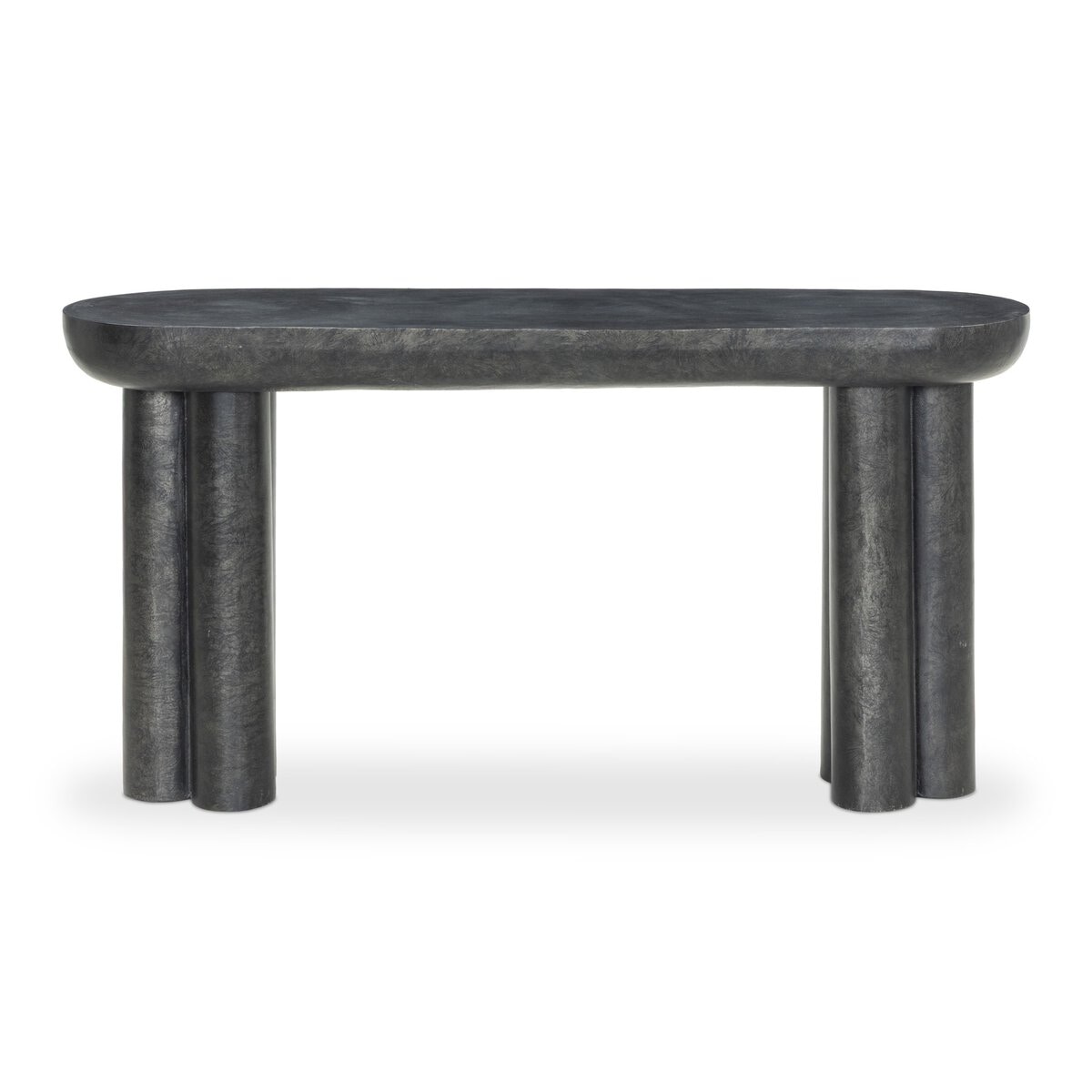 Four Hands Furniture Sante Console Table-Raw Black 251739-001