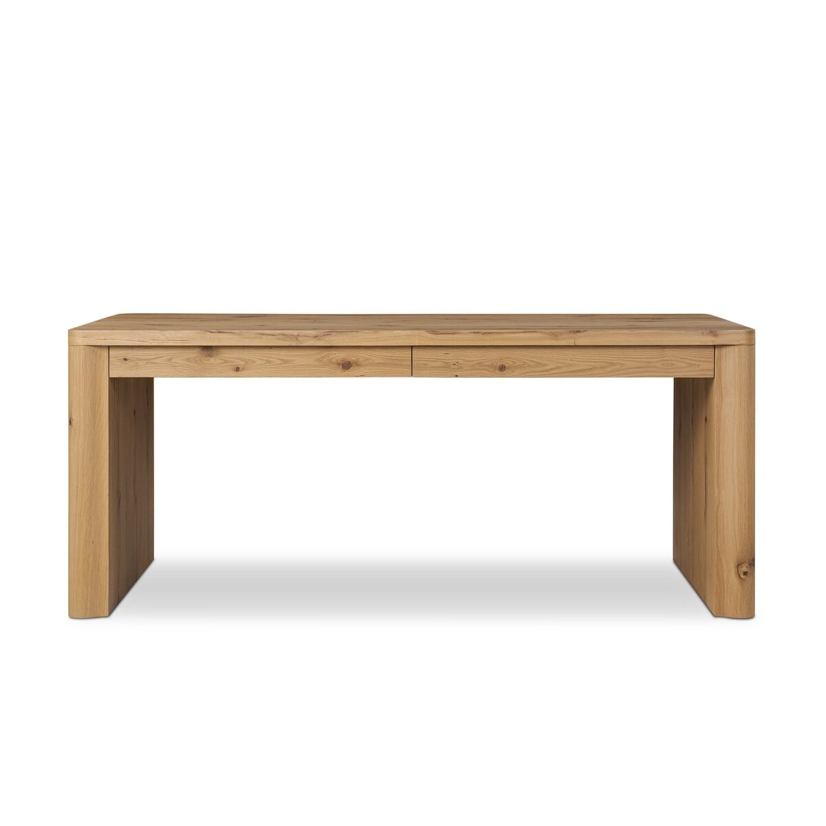 Four Hands Furniture Novella Writing Desk-Natural Oak Veneer Thick Random-Natural Oak Veneer 251822-001