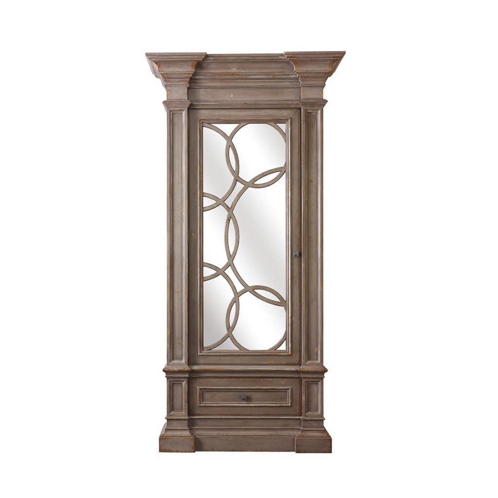 Habersham Furniture Nantucket Display Cabinet with Mirrored Doors 01-2740