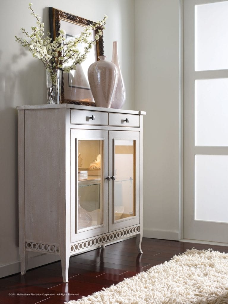 Habersham Furniture Soho Two Door Chest with Glass Doors 03-1755
