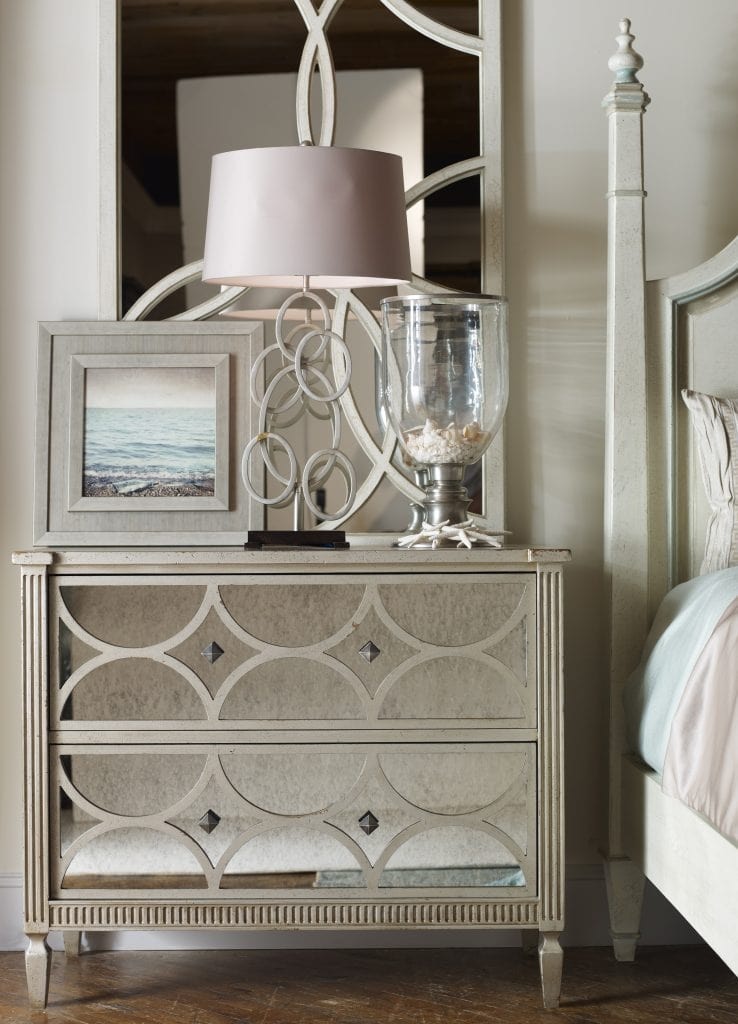 Habersham Furniture Crownpoint Chest with Antique Mirror 17-0146 & 17-0149