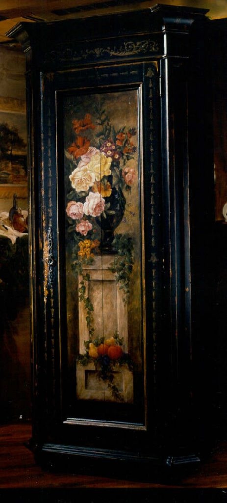 Habersham Furniture Flowers & Pedestal Armoire 17-7490A