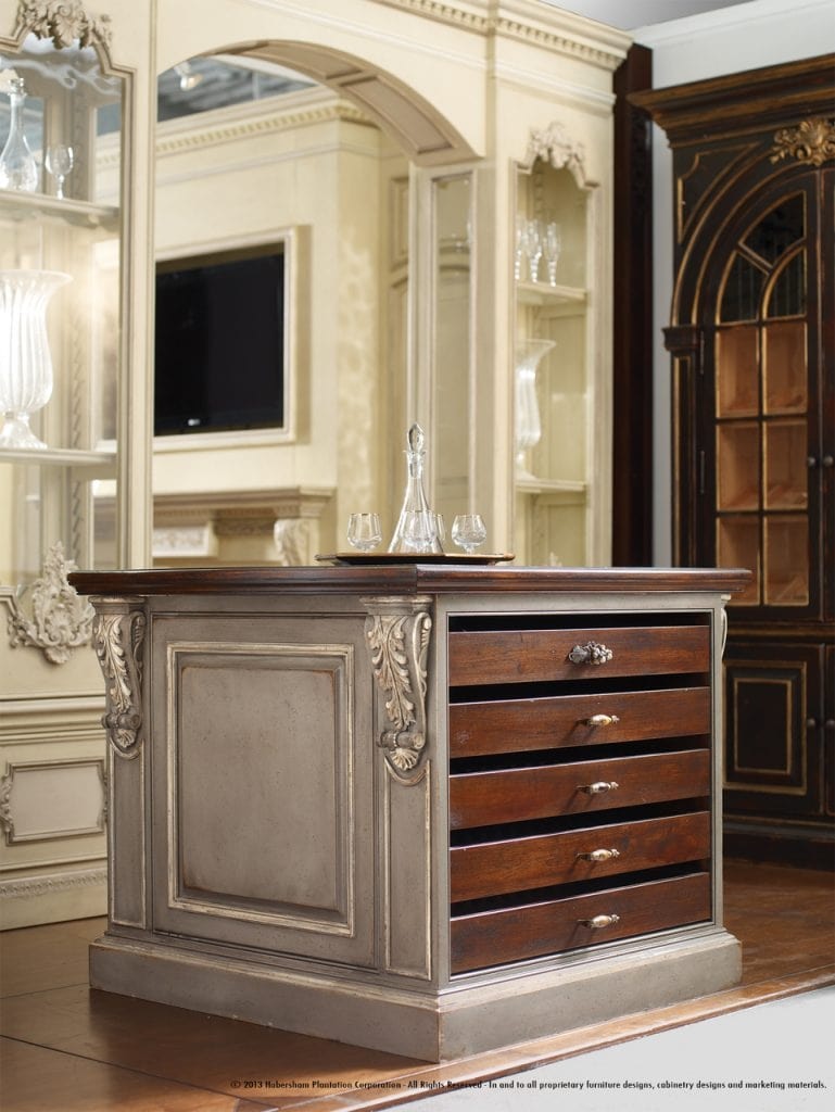 Habersham Furniture Napoli Wine Island 37-305X