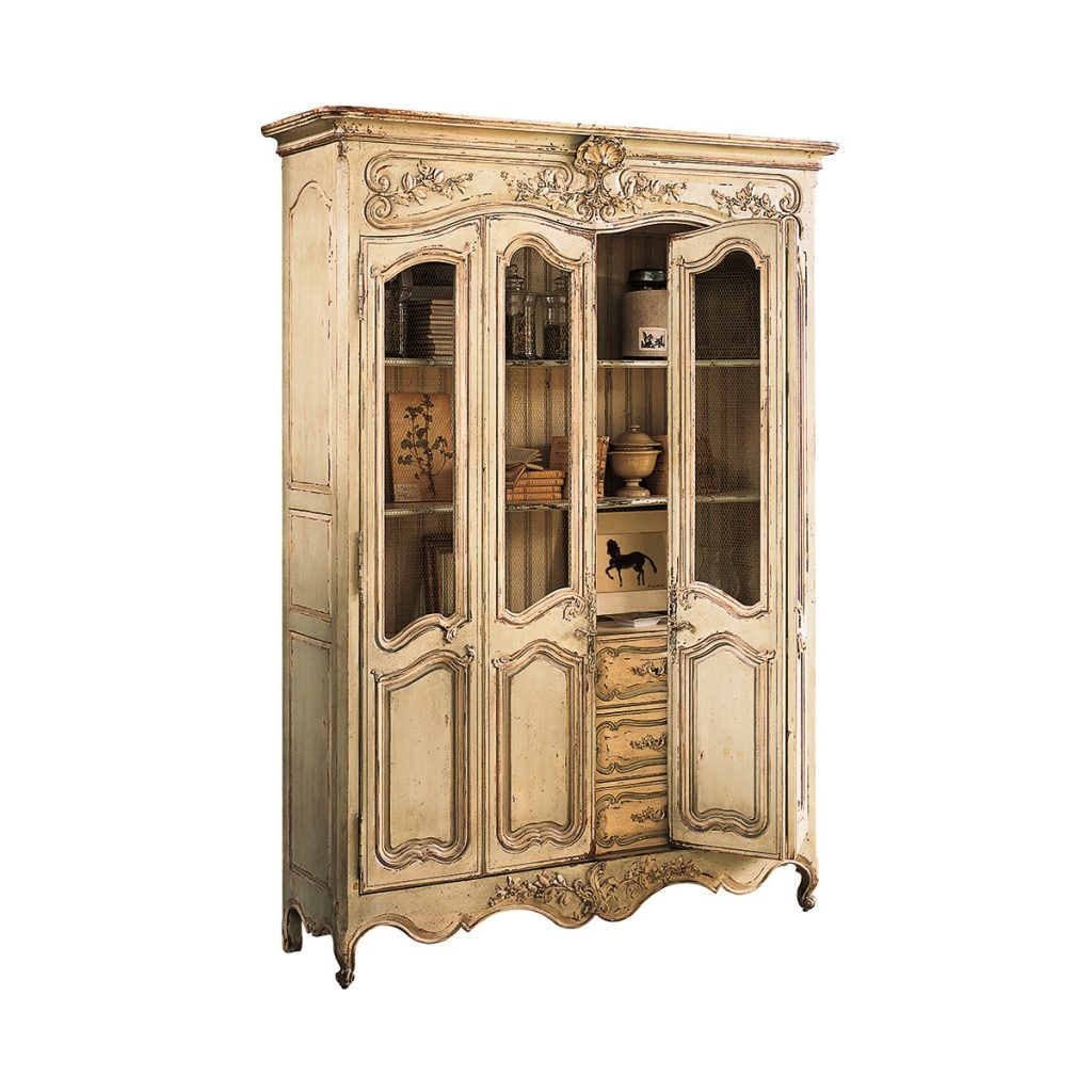 Habersham Furniture Louis XV Bibliothèque with Glass 68-7572