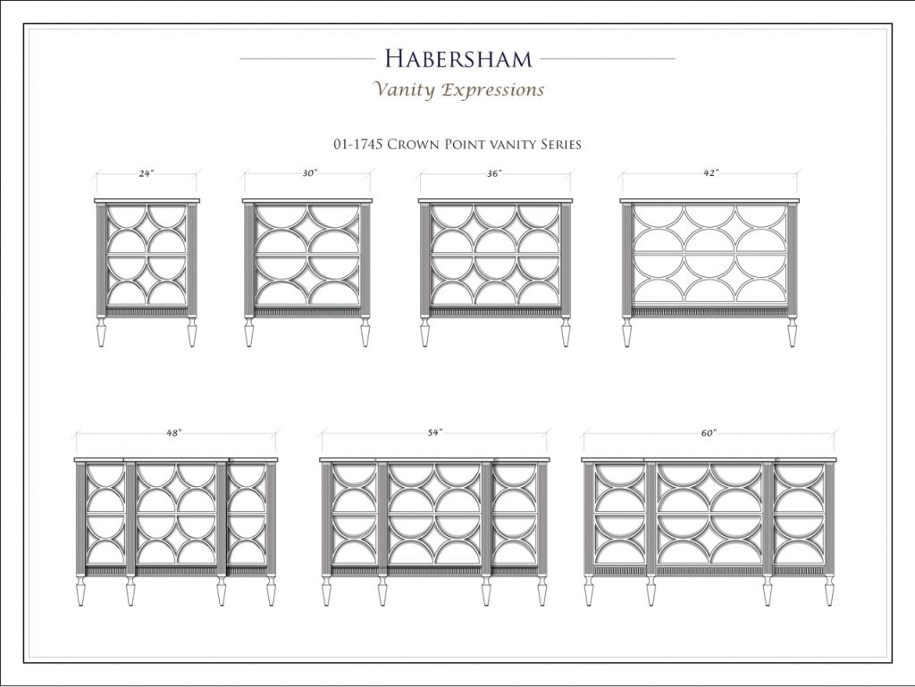 Habersham Furniture Crownpoint Vanity KB03-1745