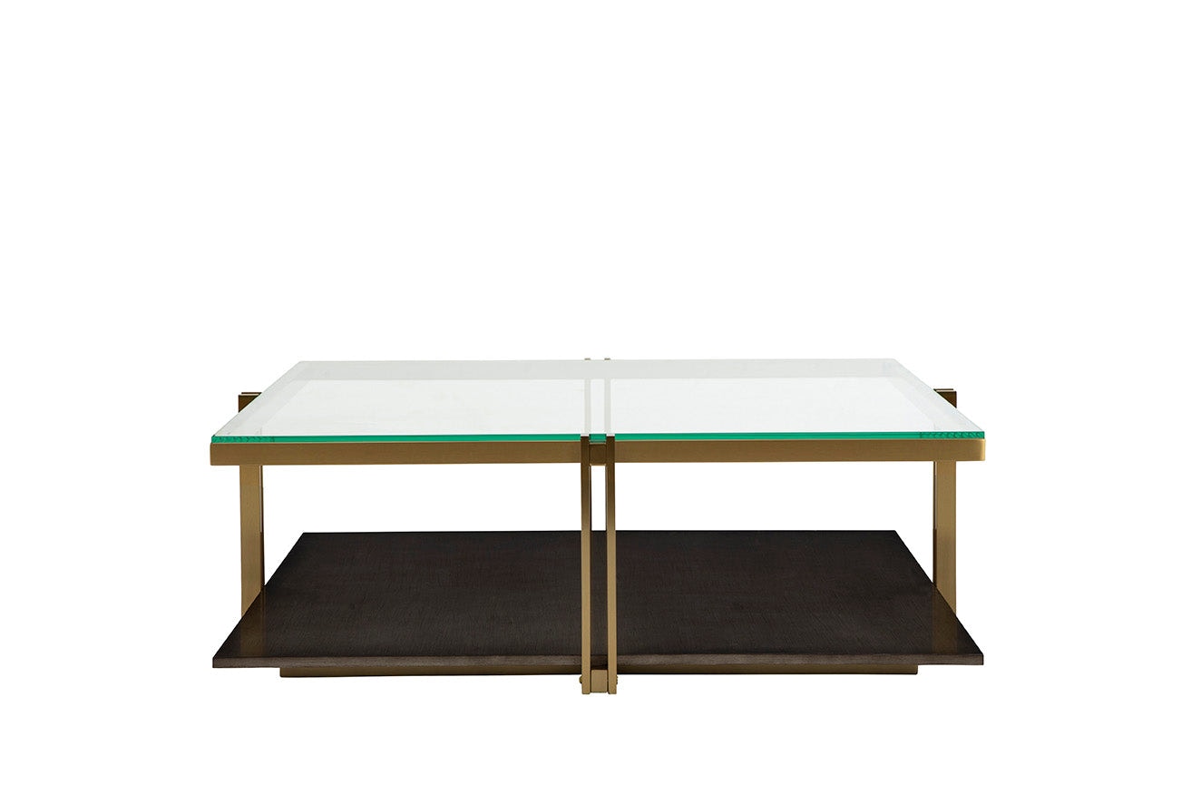 Belle Meade Signature Square Cocktail Table Satin Brass Apex-3