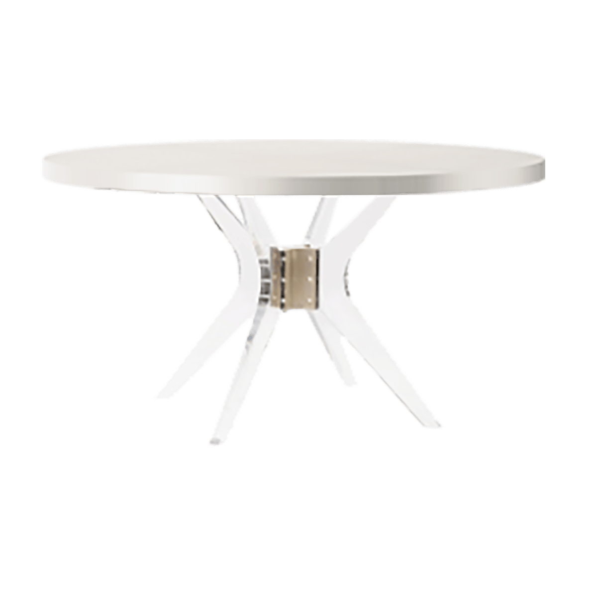 Belle Meade Signature Round Dining Table - Satin Brass Accent Ariel-2
