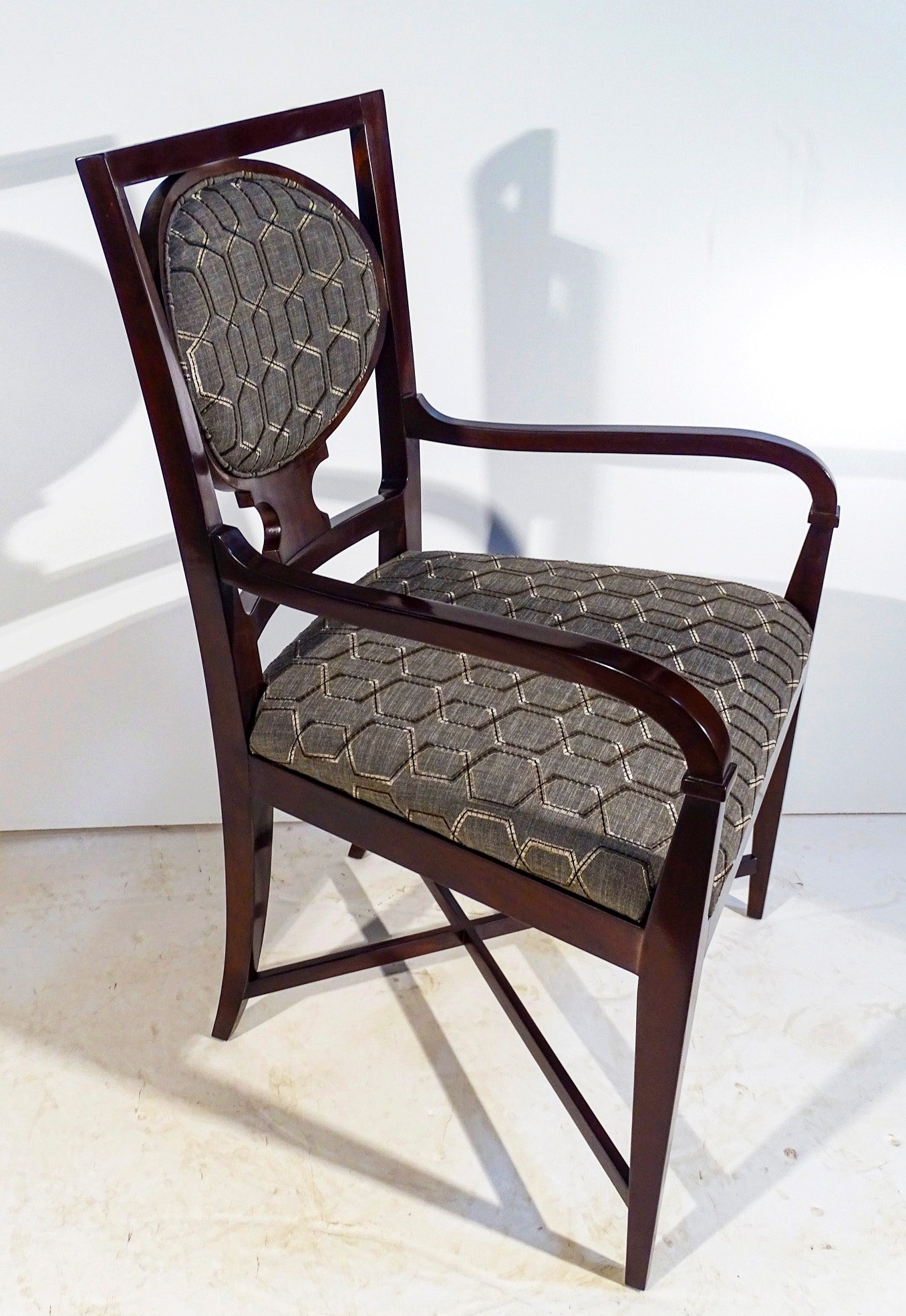 Councill Furniture Catherine Oval Back Arm Chair C22-073