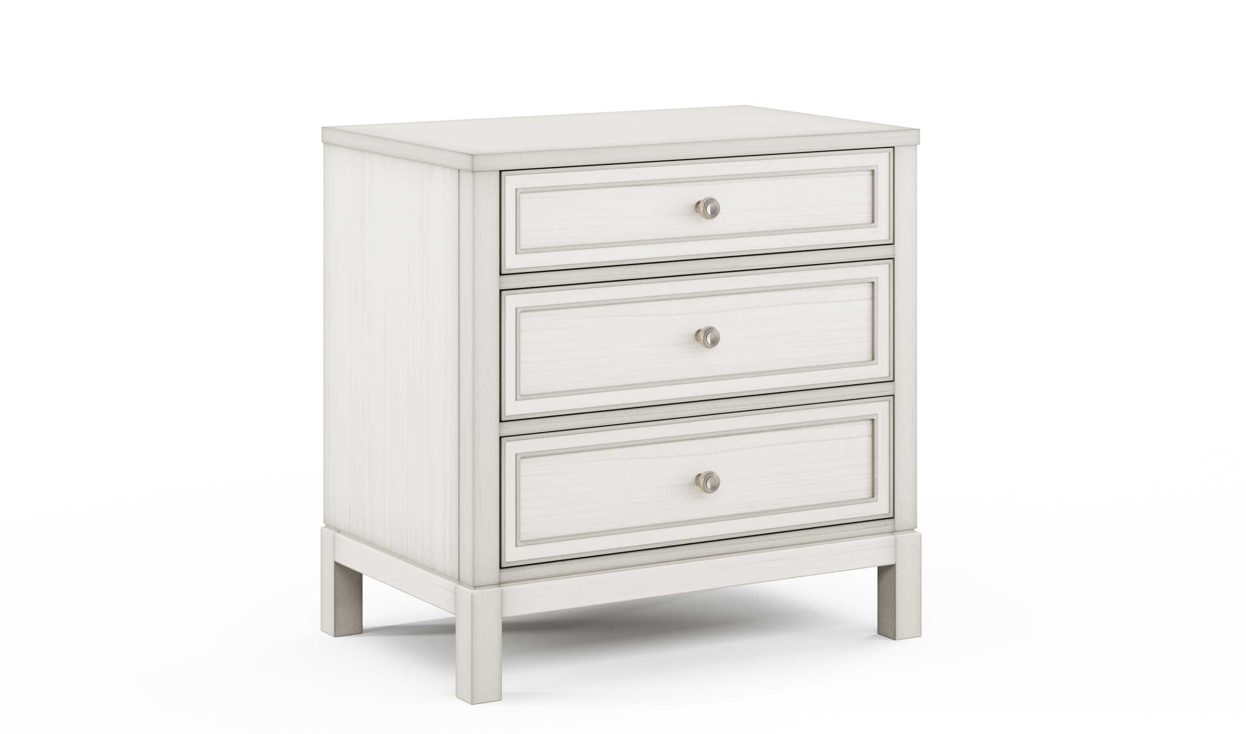 CTH-Sherrill Occasional 3 Drawer Wide Nightstand 4514-31H2P6