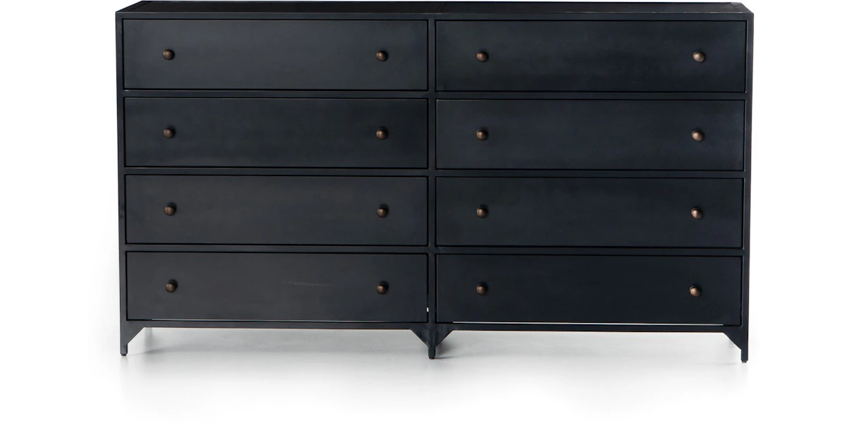 Four Hands Furniture 104448-002 Bedroom Belmont 8 Drawer Metal Dresser Four Hands Furniture 104448-002 Bedroom Belmont 8 Drawer Metal Dresser
