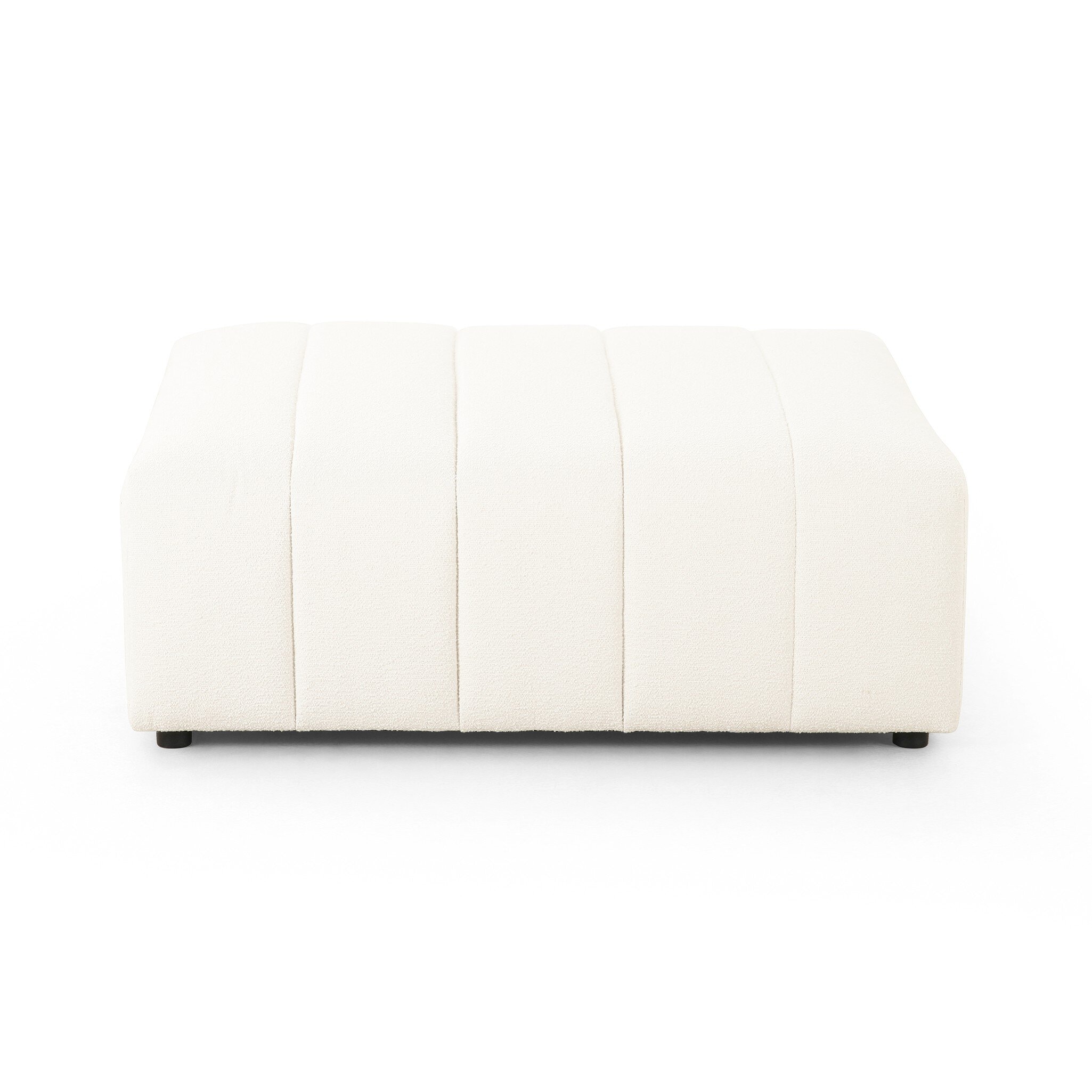 Four Hands Furniture Langham Channeled Ottoman-Fayette Cloud 105757-006