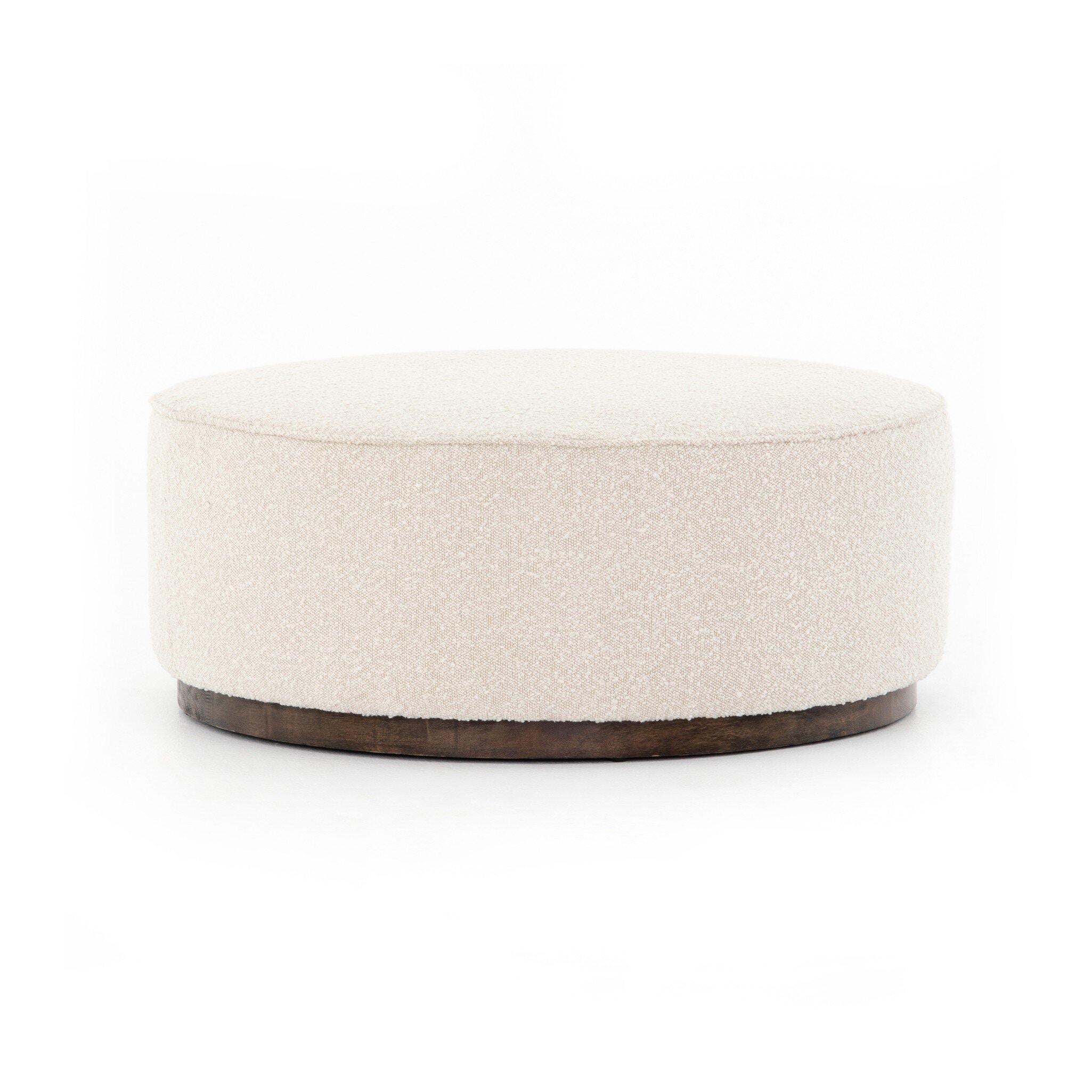 Four Hands Furniture Sinclair Large Round Ottoman-Knoll Nat 106119-007