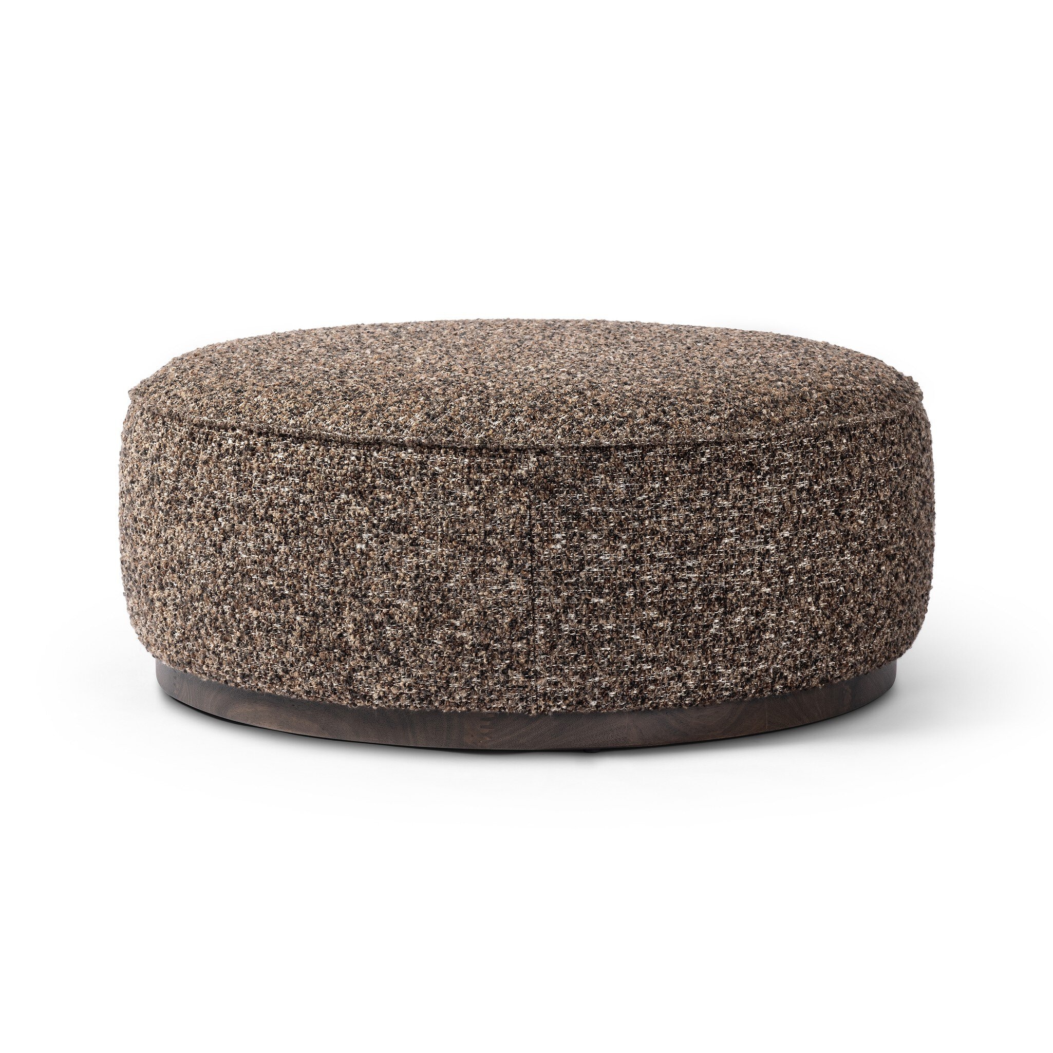 Four Hands Furniture Sinclair Large Round Ottoman - Ivan Granite 106119-018