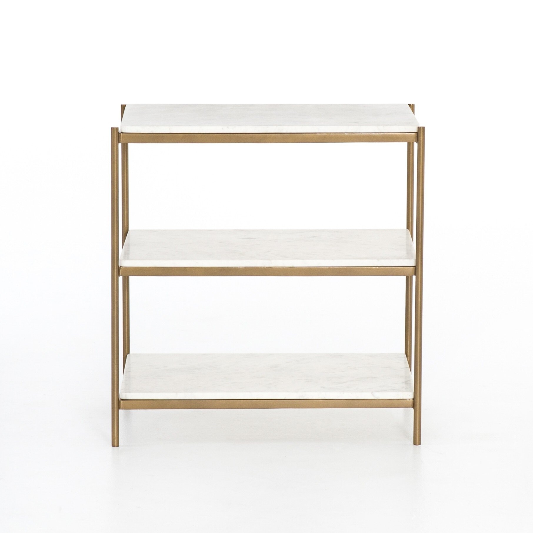 Four Hands Furniture Felix Nightstand - Polished White Marble 106544-005
